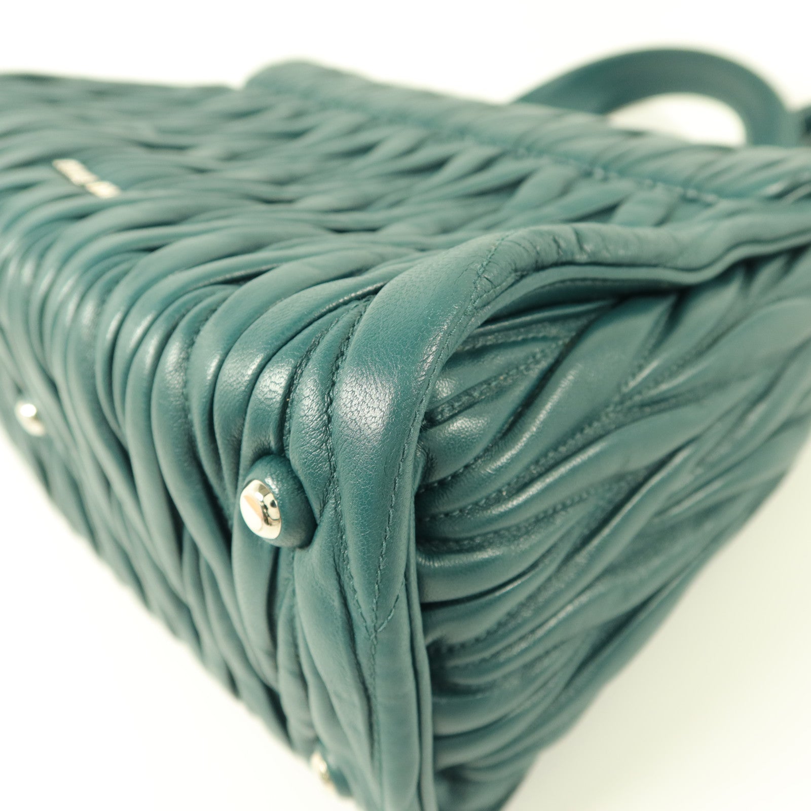 Miu Miu 牛皮皮革Matelasse 2 Way Shoulder Bag手挽肩背兩用袋
