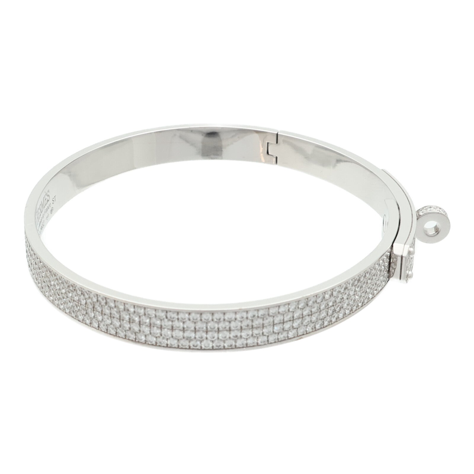 HERMES 18K白金Kelly Bracelet Diamond鑽石手鐲