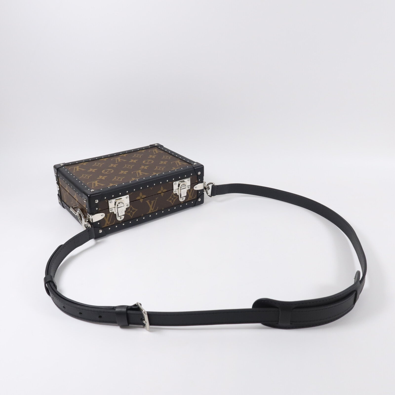 LOUIS VUITTON Monogram Macassar Clutch Box肩背袋