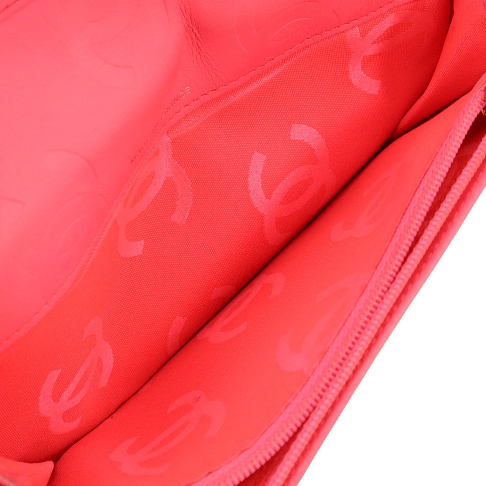 CHANEL 牛皮皮革Cambon Long Wallet銀扣長錢包