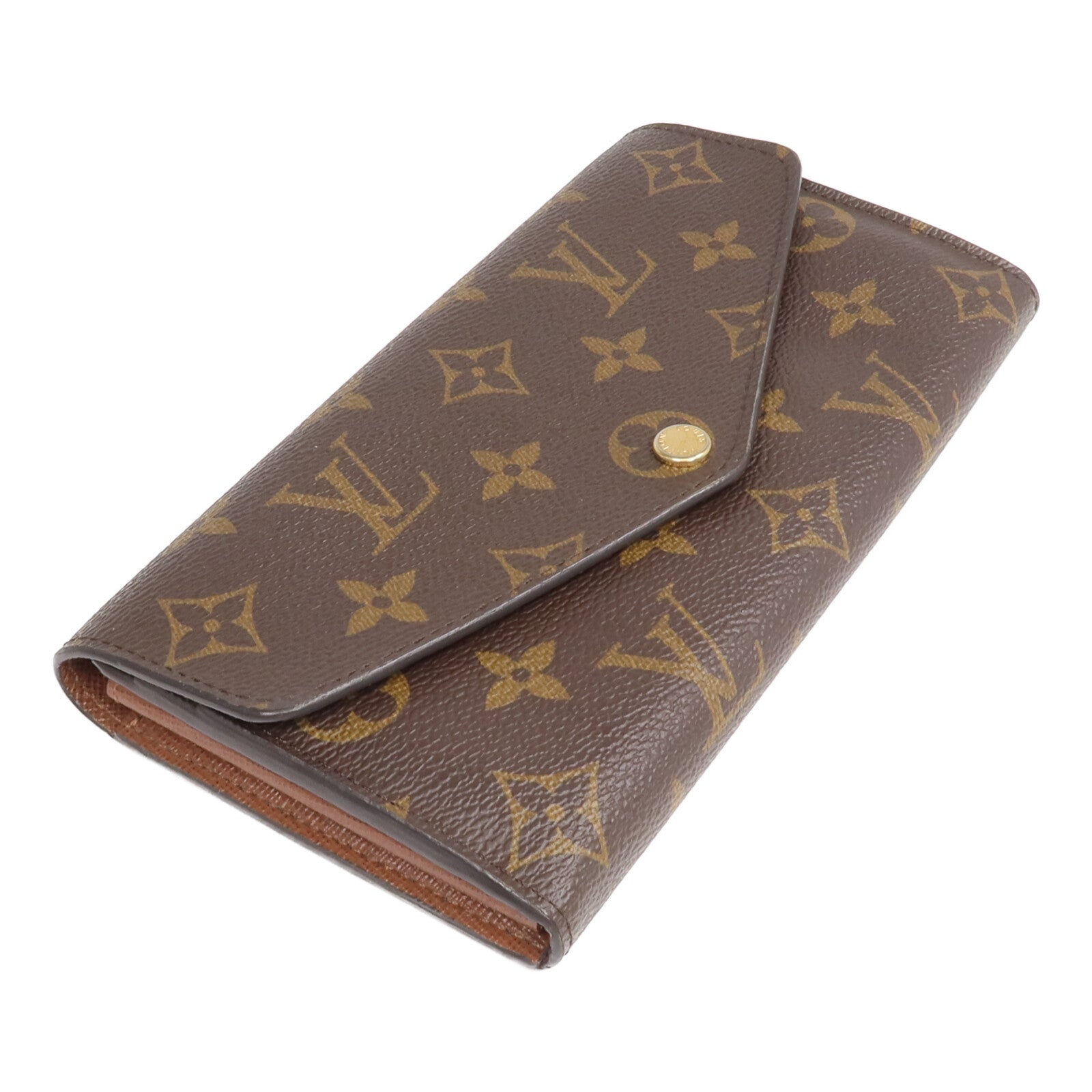 LOUIS VUITTON Monogram Portefeuille Sarah金扣長錢包