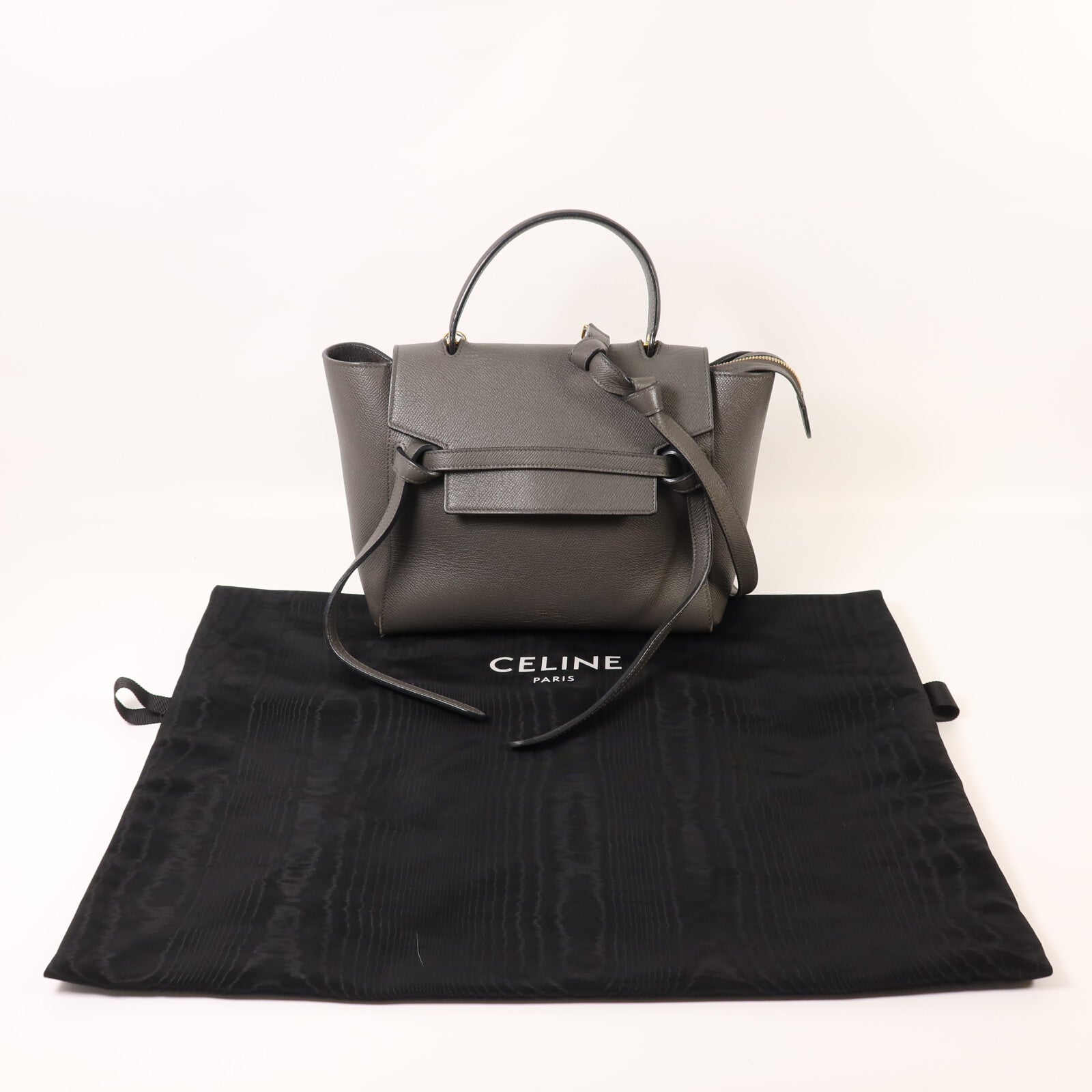 CELINE 牛皮皮革Micro Belt Bag手扣手挽肩背兩用袋