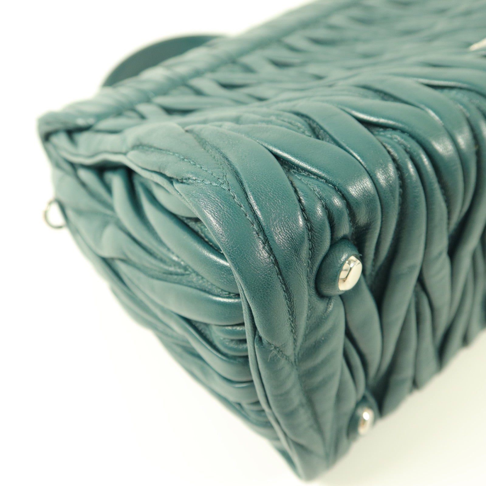 Miu Miu 牛皮皮革Matelasse 2 Way Shoulder Bag手挽肩背兩用袋