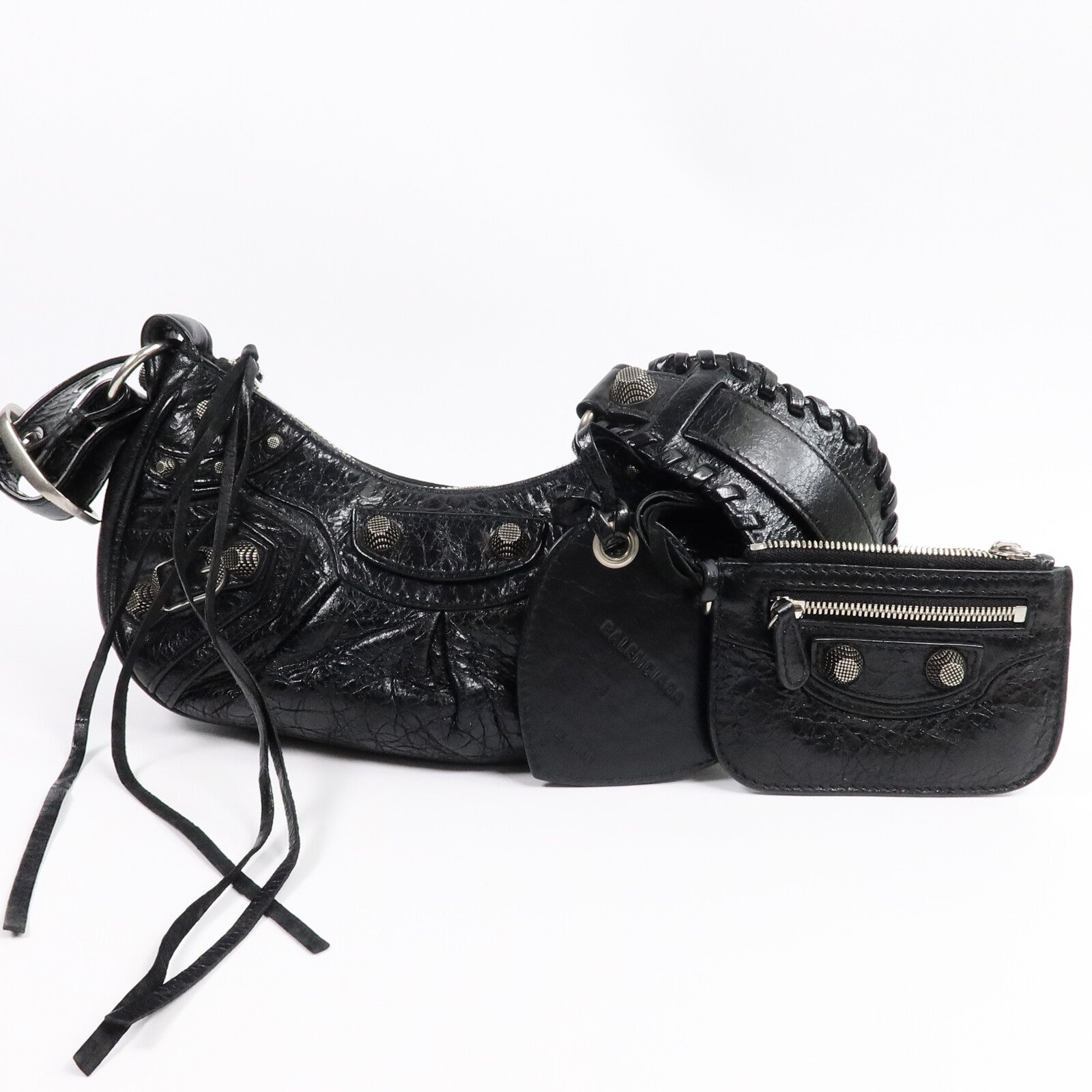 BALENCIAGA 羊皮皮革Le Cagole XS肩背袋