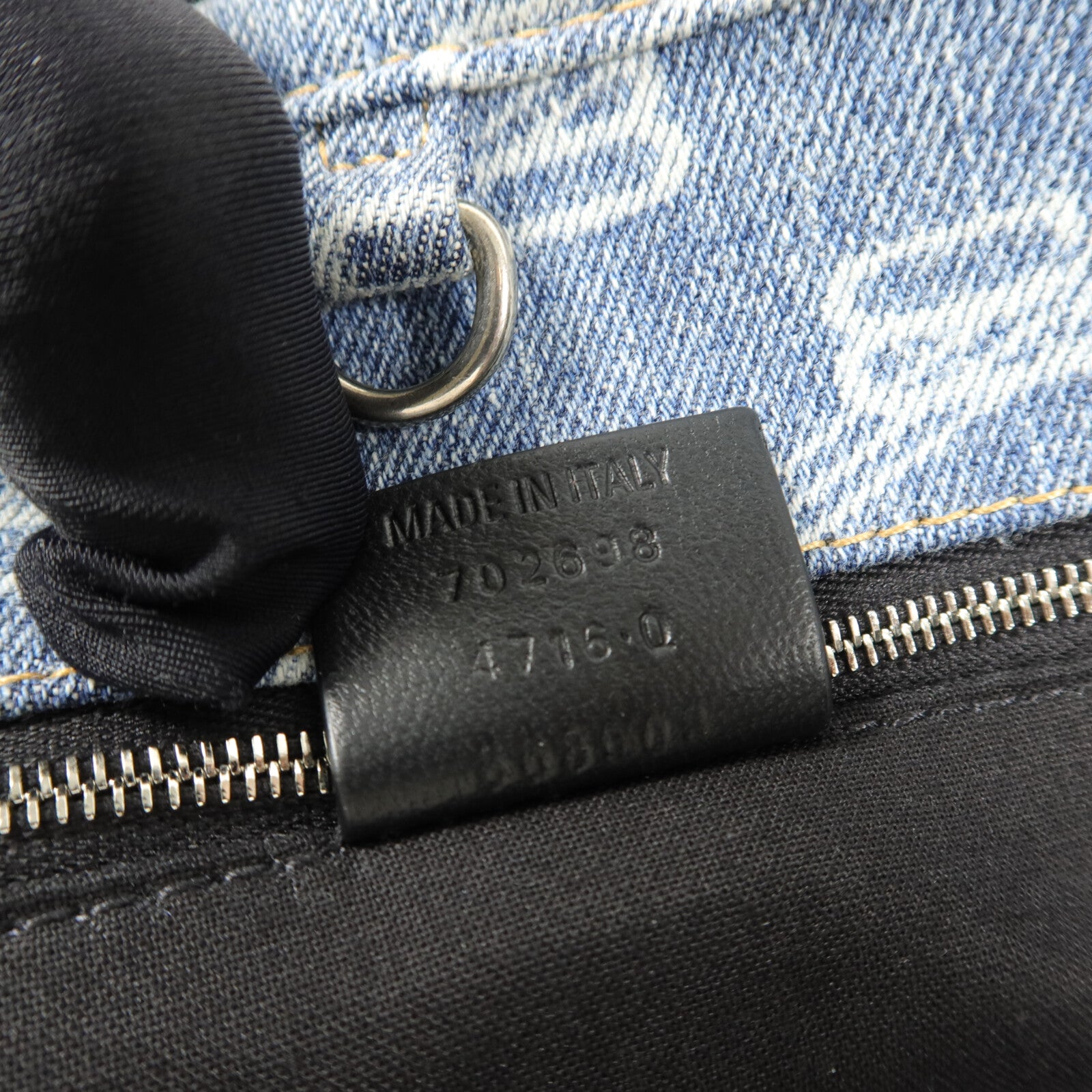 BALENCIAGA 牛仔布BB Signature Shopper手挽袋