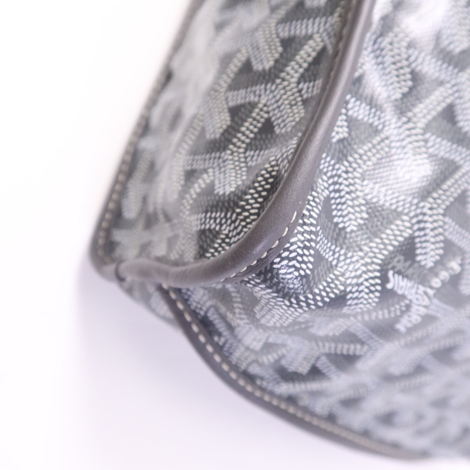 GOYARD 塗層帆布Anjon Mini銀扣手挽袋