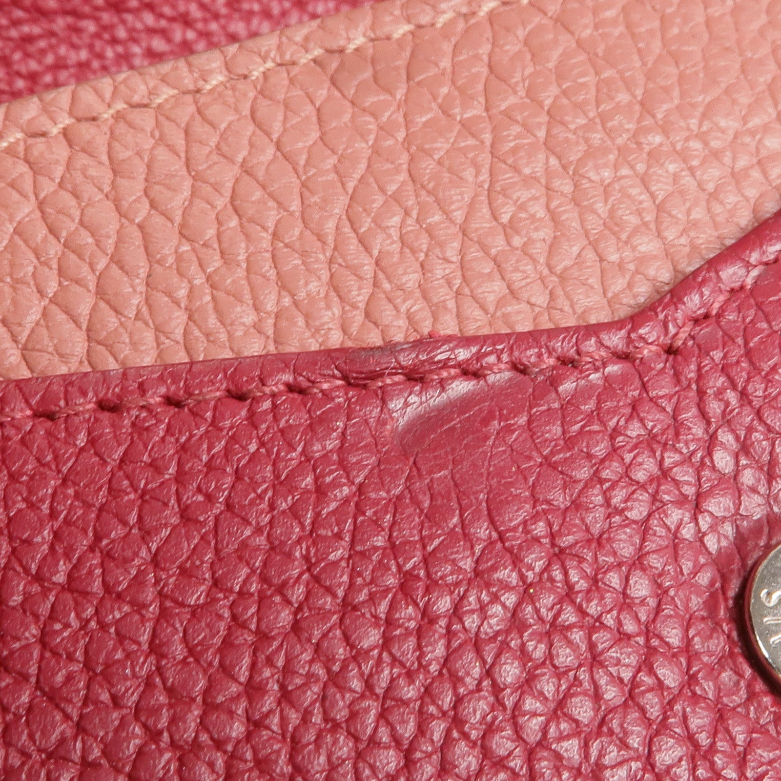 LOUIS VUITTON 牛皮皮革Portefeuille Mylockme銀扣長錢包