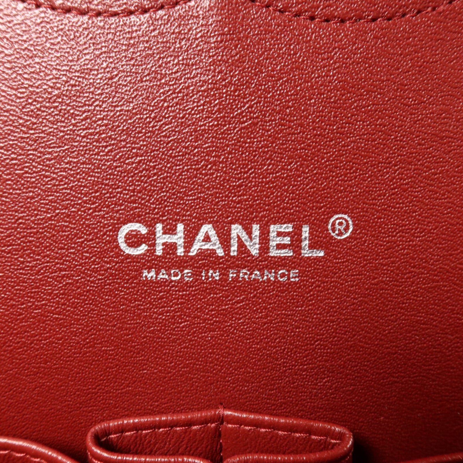 CHANEL 牛皮皮革Maxi Classic鏈帶肩背袋