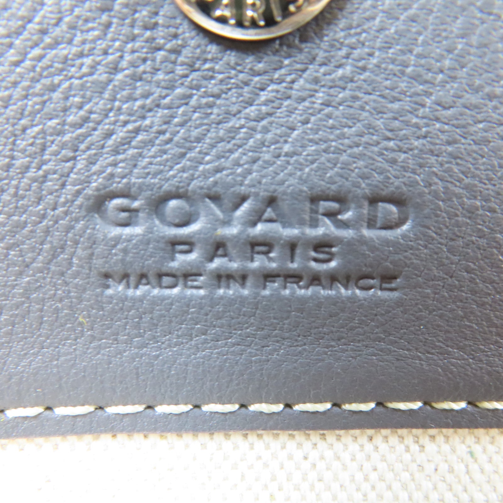 GOYARD 塗層帆布Saint Louis Hulot銀扣手挽袋灰色