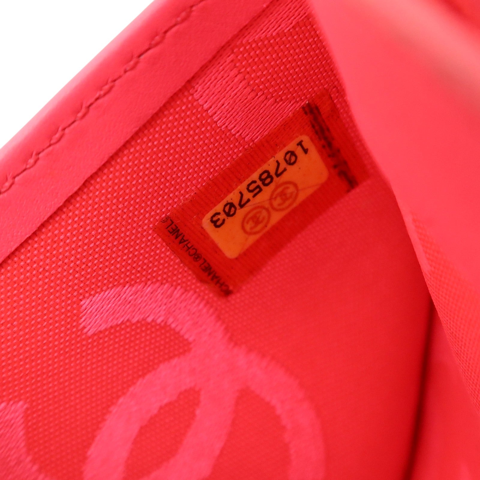 CHANEL 牛皮皮革Cambon Long Wallet銀扣長錢包
