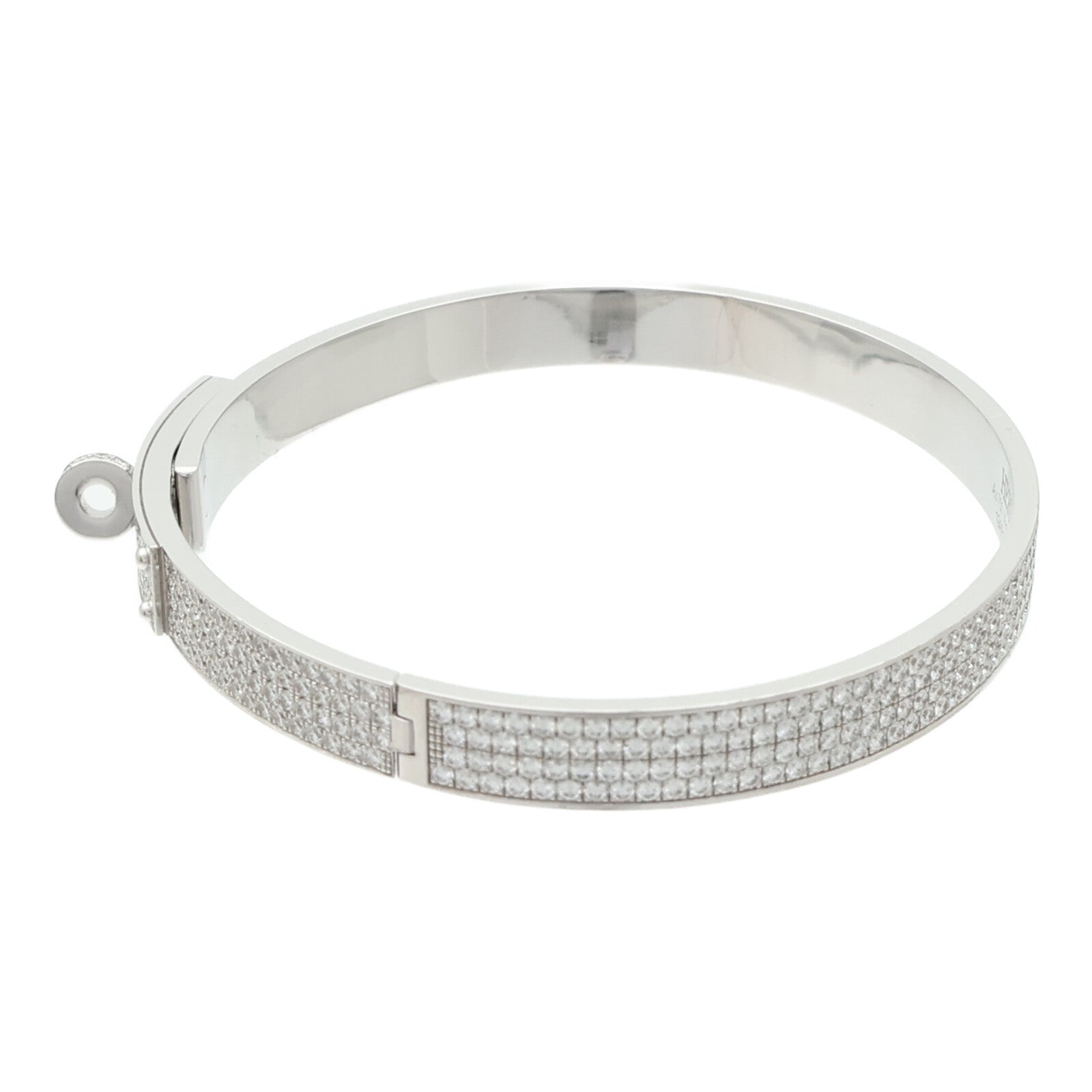 HERMES 18K白金Kelly Bracelet Diamond鑽石手鐲