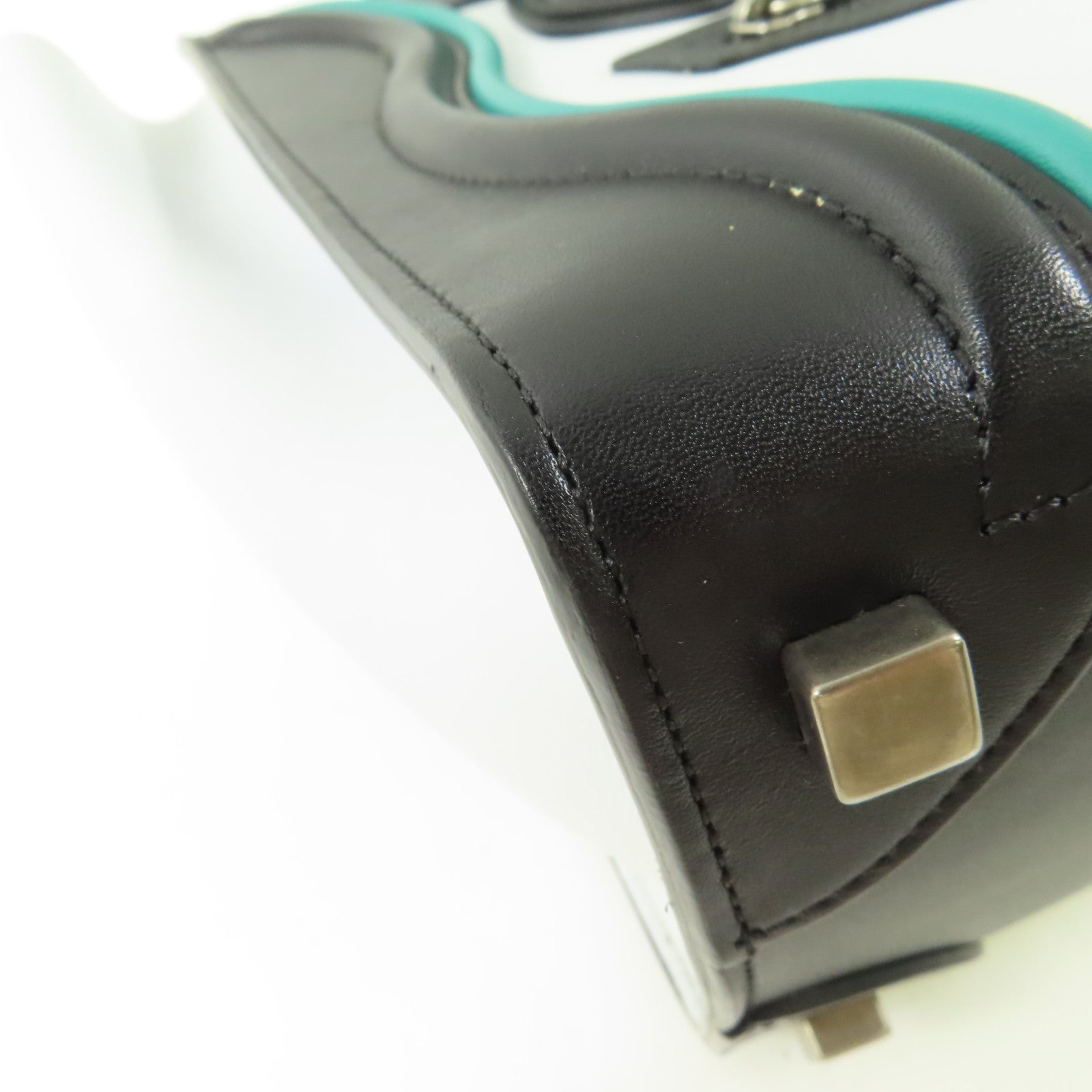 CELINE 牛皮皮革Micro Luggage銀扣手挽袋