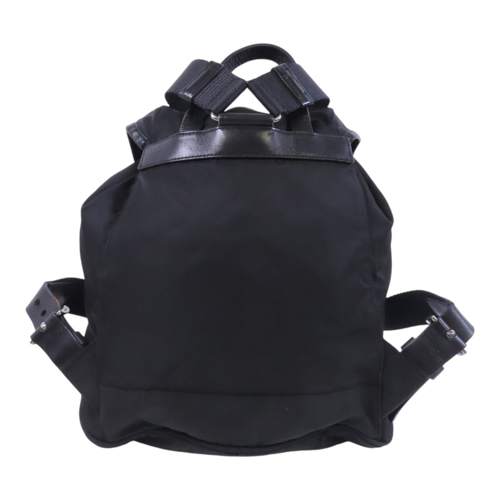 PRADA 尼龍Backpack銀扣背包