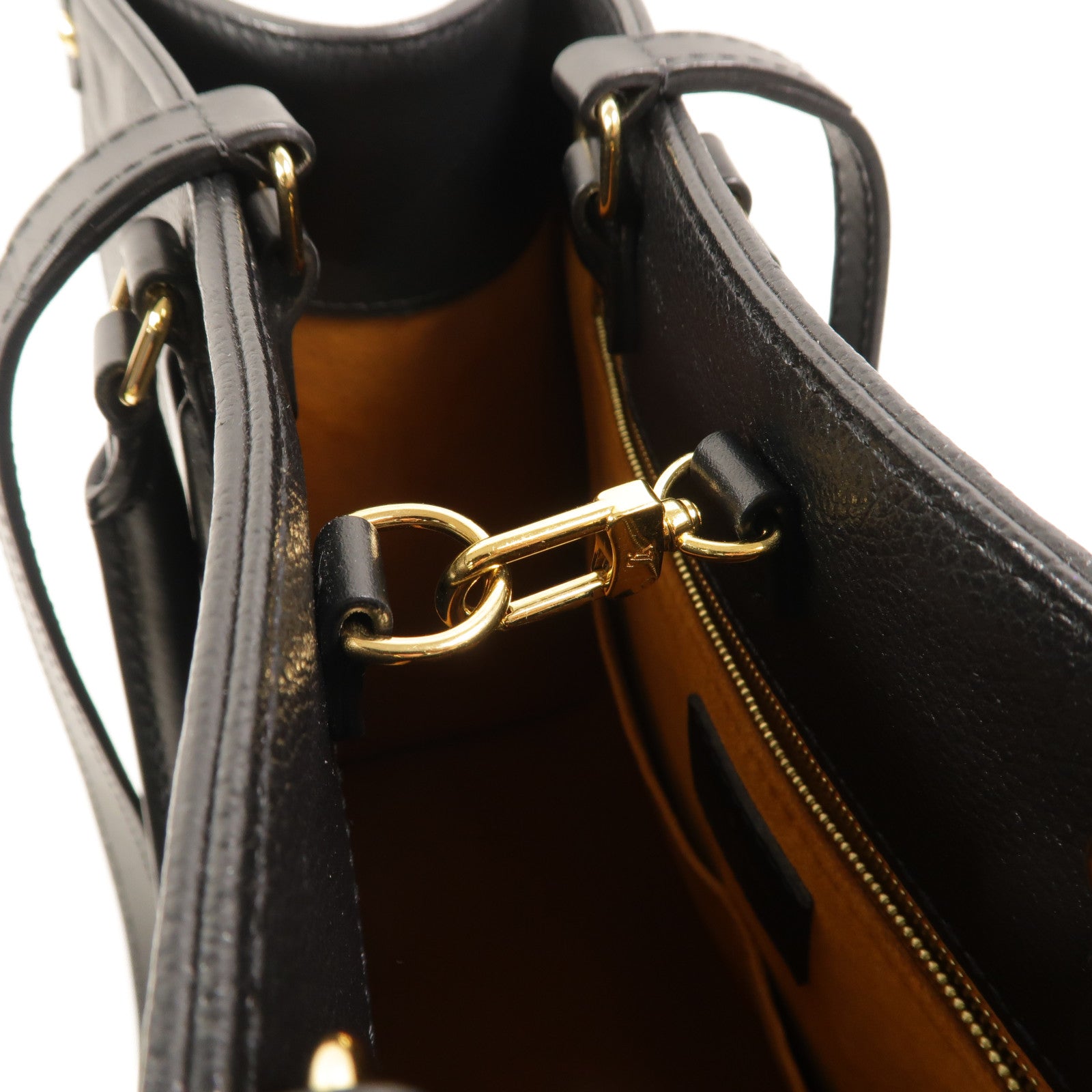 LOUIS VUITTON Monogram Empreinte On The Go MM手挽肩背兩用袋