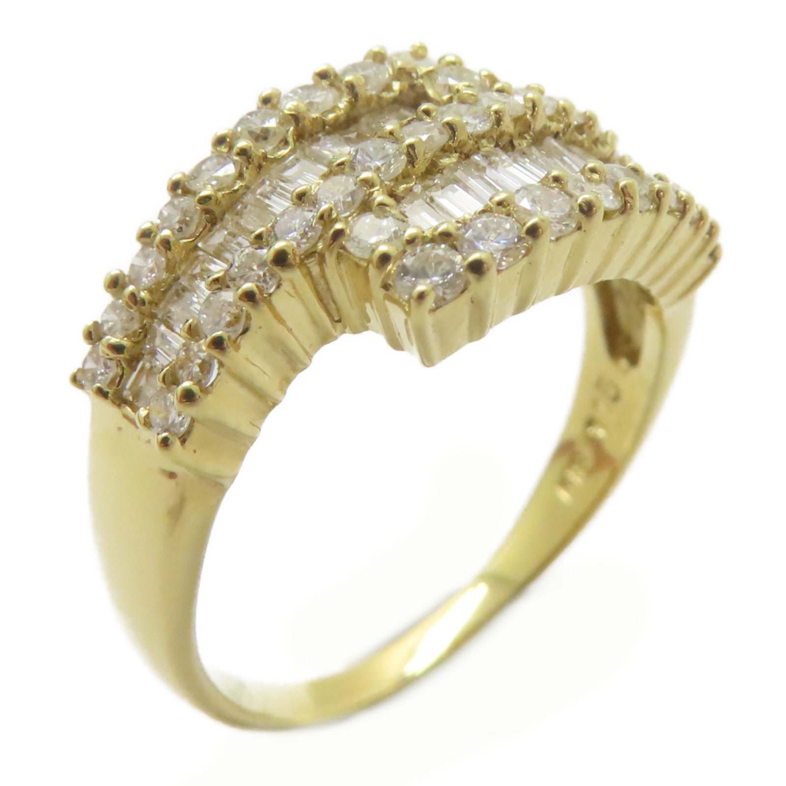 JEWELRY 18K黃金Diamond Ring 1.15ct鑽石戒指US#8