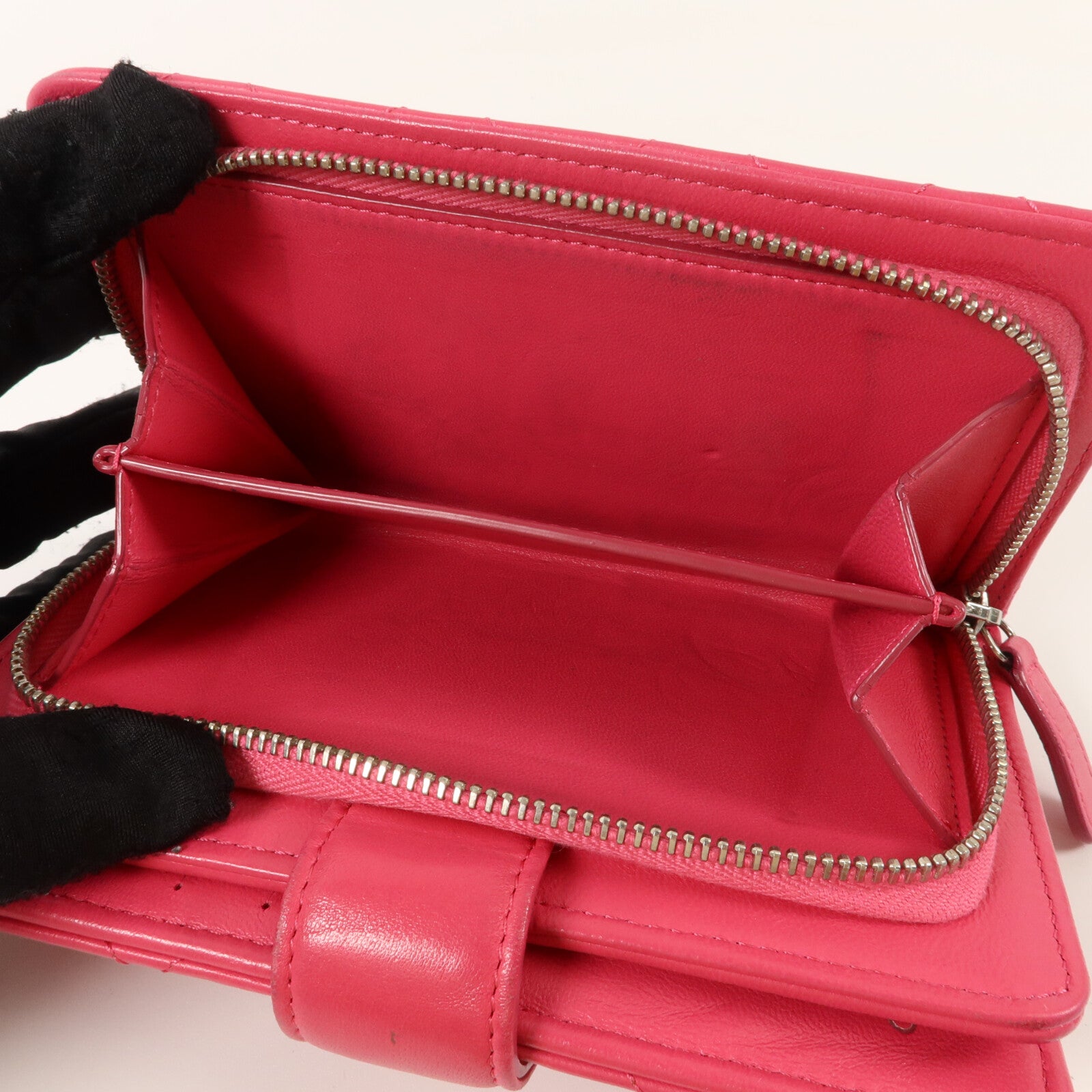 CHANEL 羊皮皮革Bifold Wallet錢包