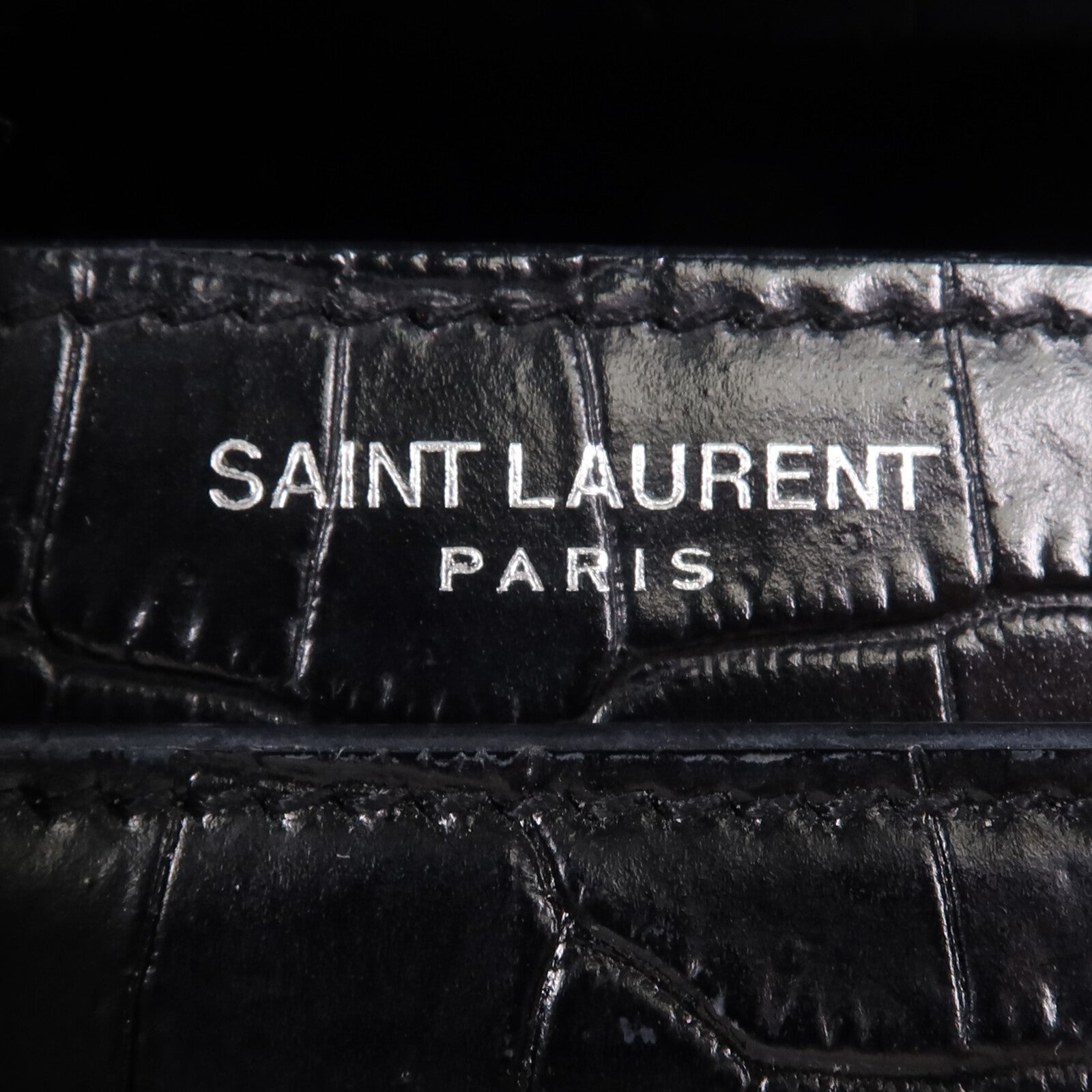 SAINT LAURENT 牛皮皮革Sunset Medium銀扣鏈帶肩背袋