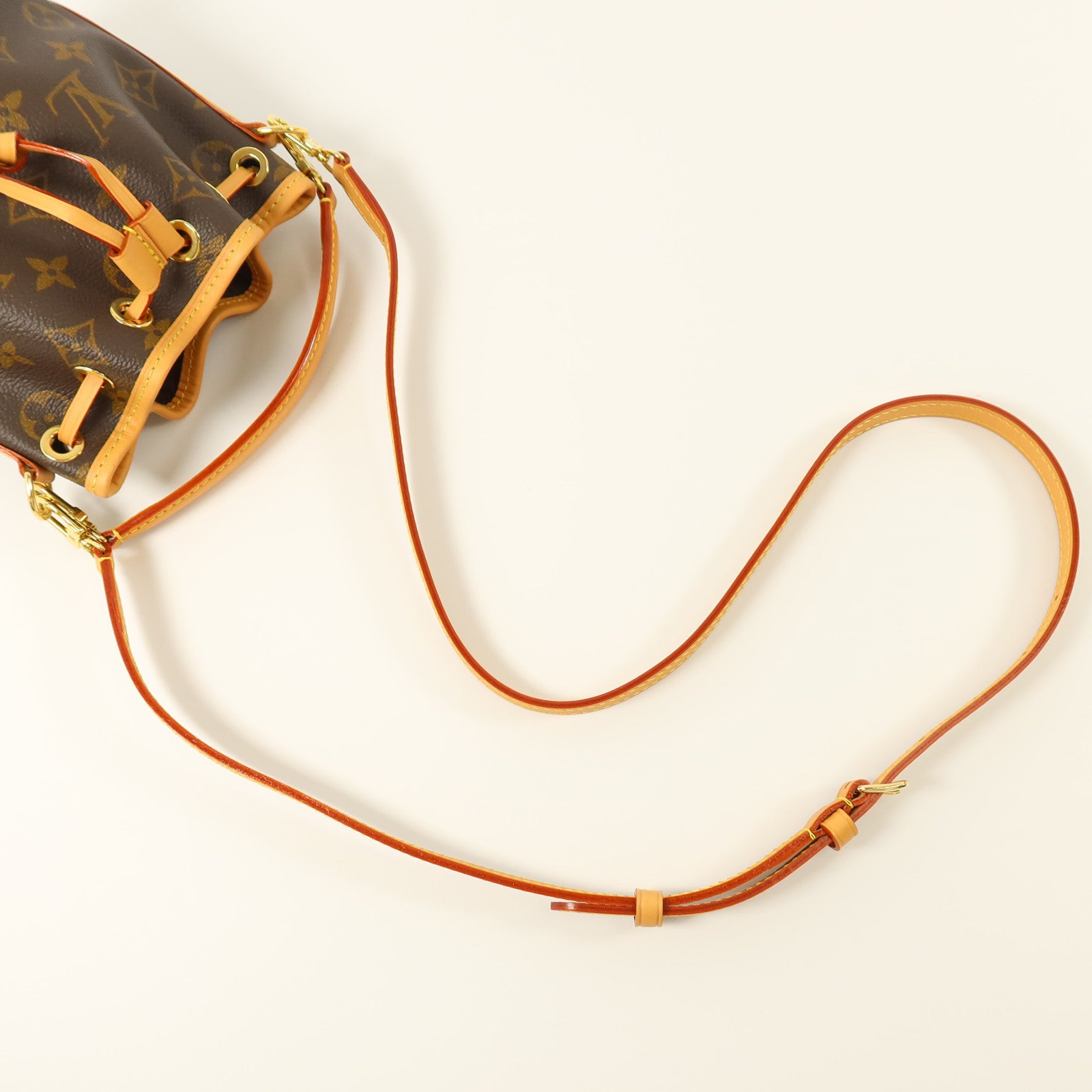 LOUIS VUITTON Monogram Nano Noe金扣手挽肩背兩用袋