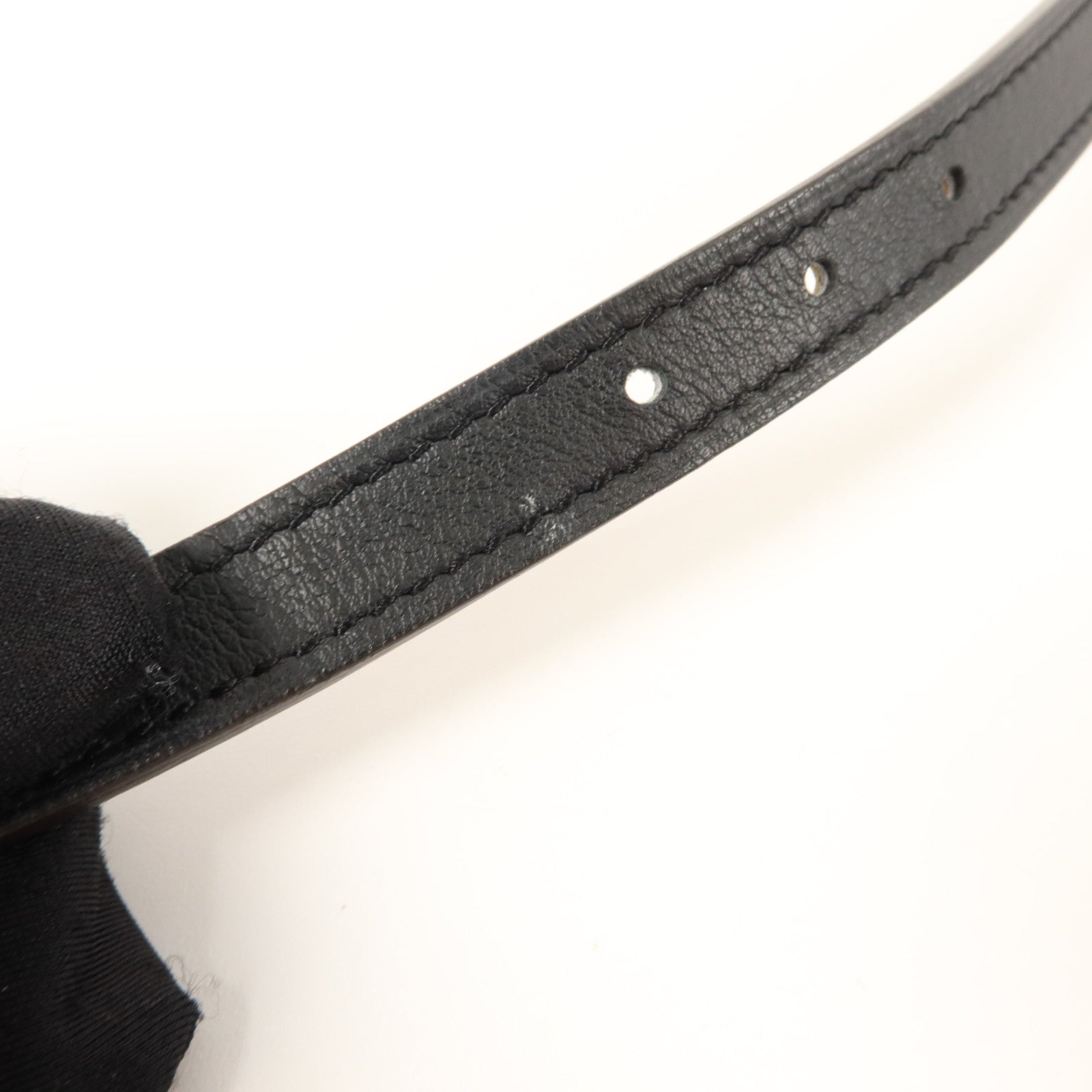 HERMES Epsom皮革/Swift皮革Mini 5382 Splas'H Buckle Reversible Belt皮帶Noir/Gold