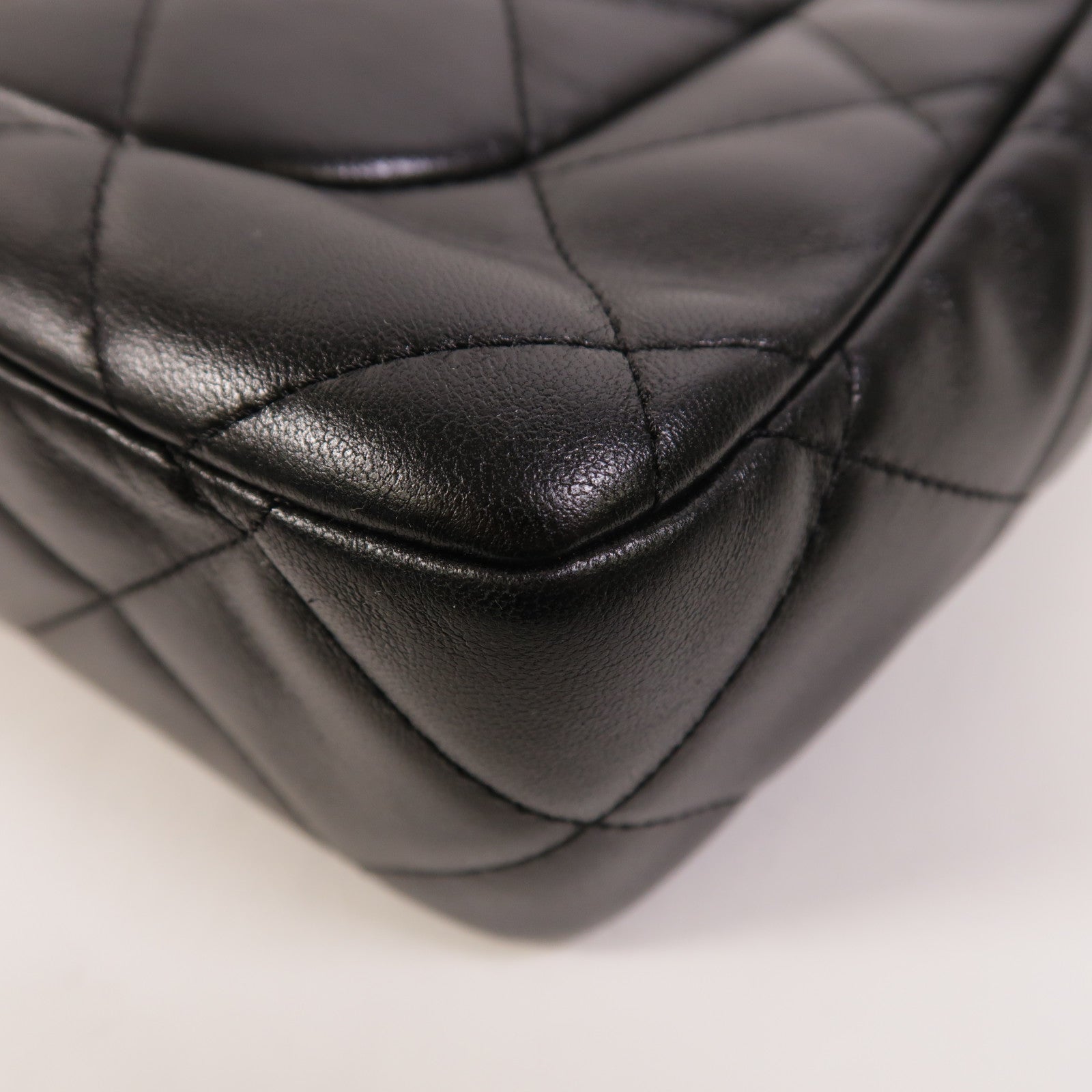 CHANEL 羊皮皮革2 Way Shoulder金扣手挽肩背兩用袋