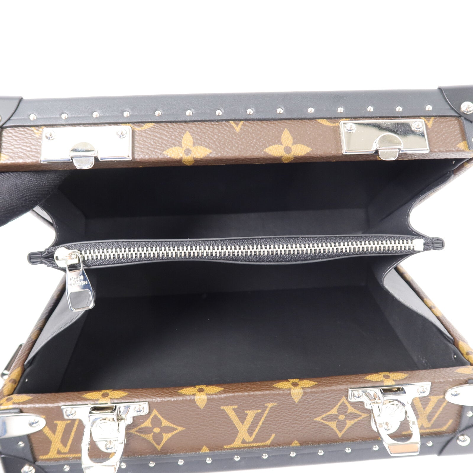 LOUIS VUITTON Monogram Macassar Clutch Box肩背袋