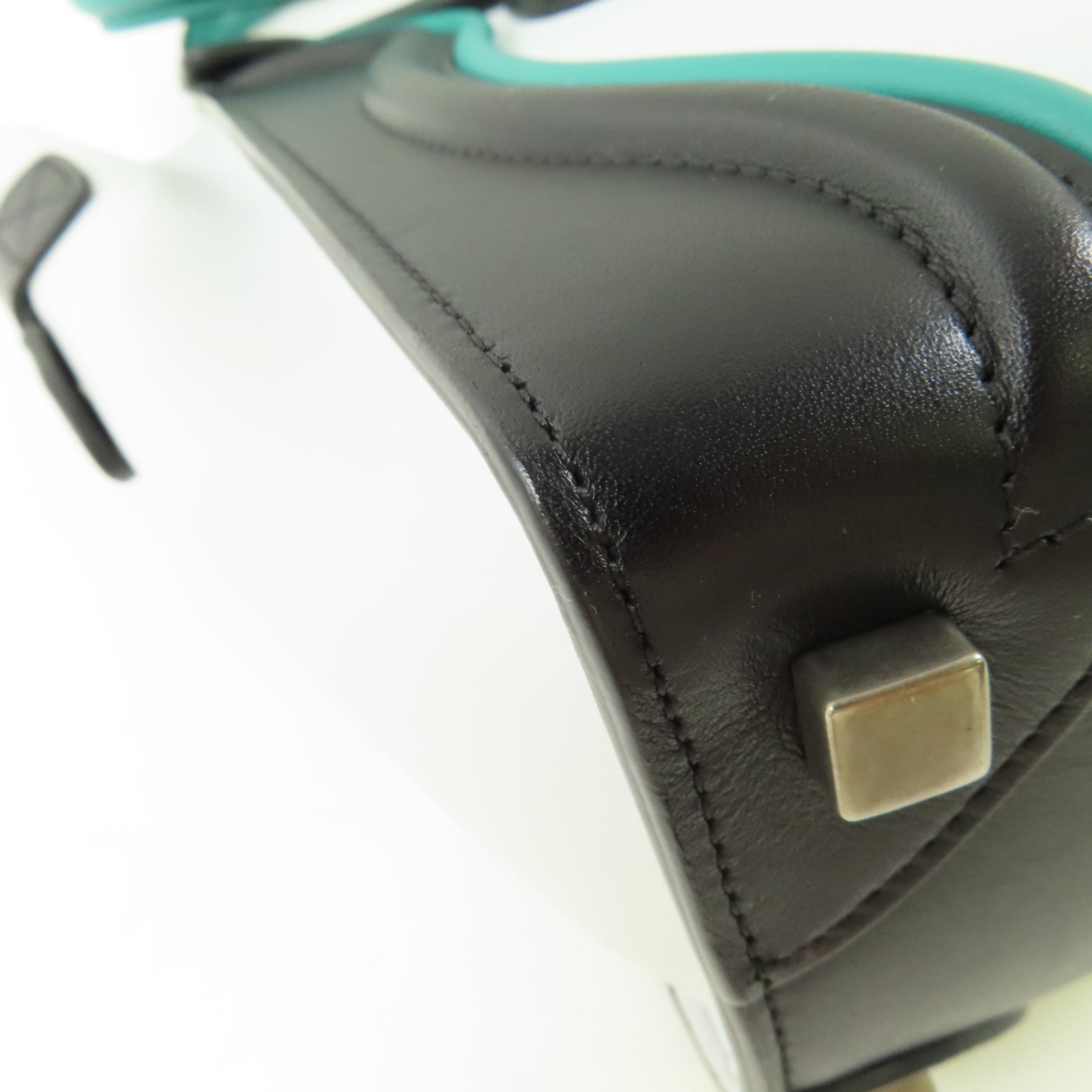 CELINE 牛皮皮革Micro Luggage銀扣手挽袋
