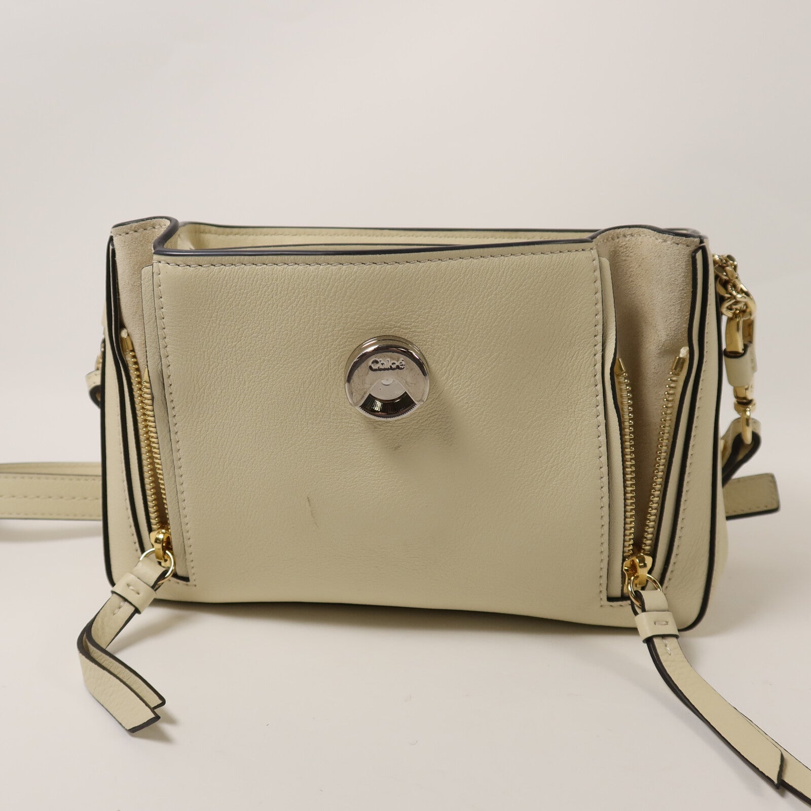 Chloe 牛皮皮革Mini Faye Day手挽肩背兩用袋