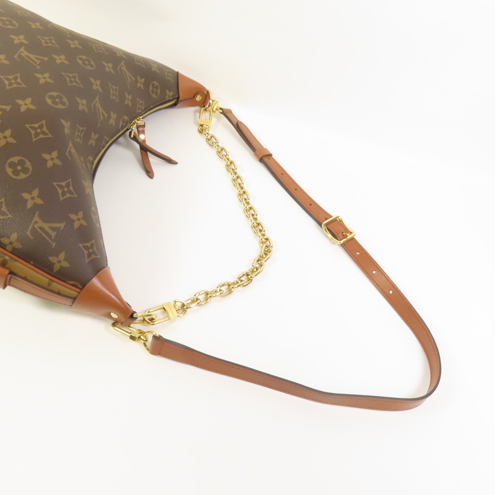 LOUIS VUITTON Monogram Loop Hobo金扣手挽肩背兩用袋