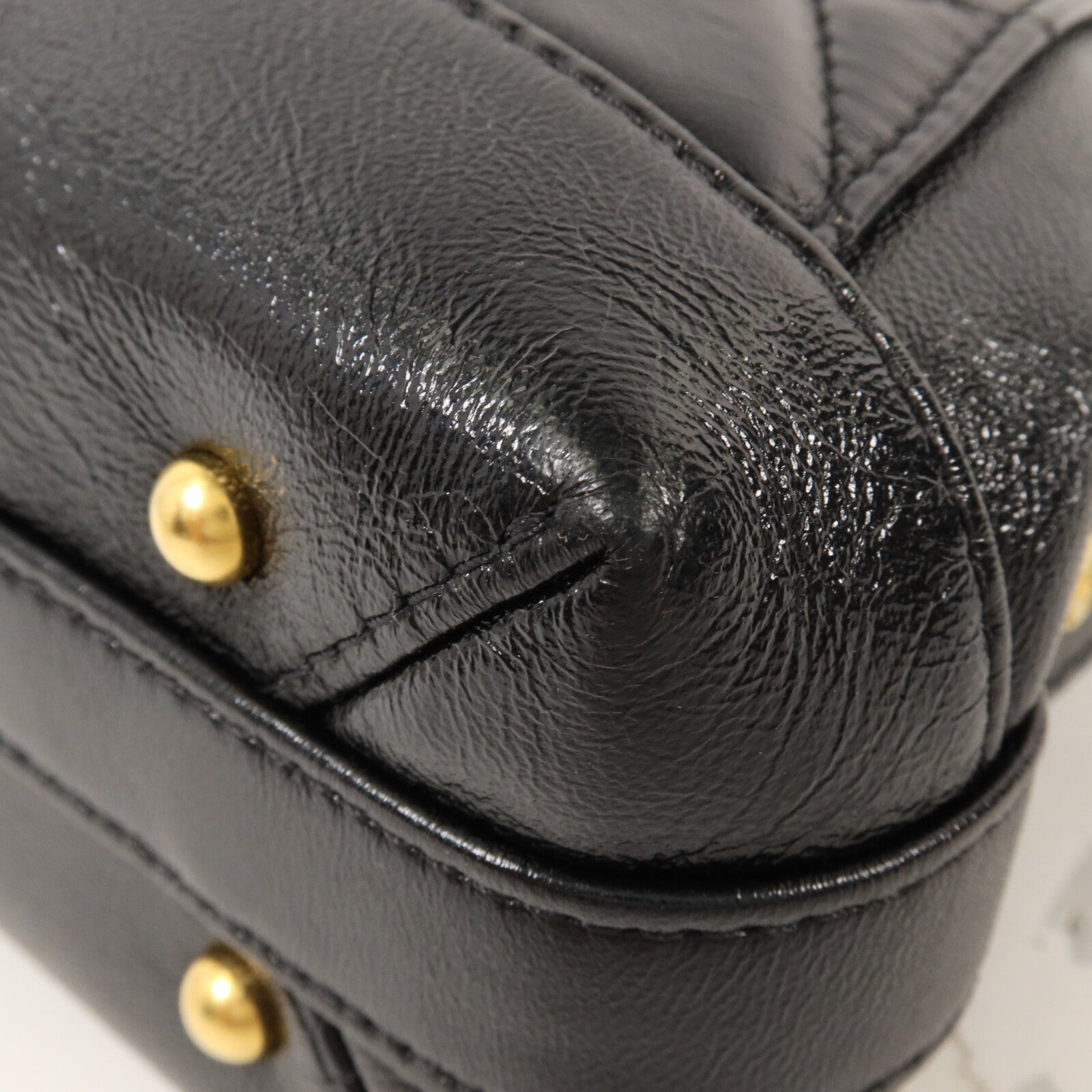 CHANEL 牛皮皮革Mini Bag With Top Handle鏈帶手挽肩背兩用袋
