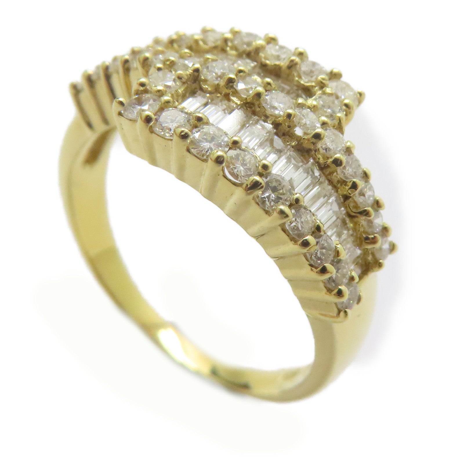 JEWELRY 18K黃金Diamond Ring 1.15ct鑽石戒指US#8