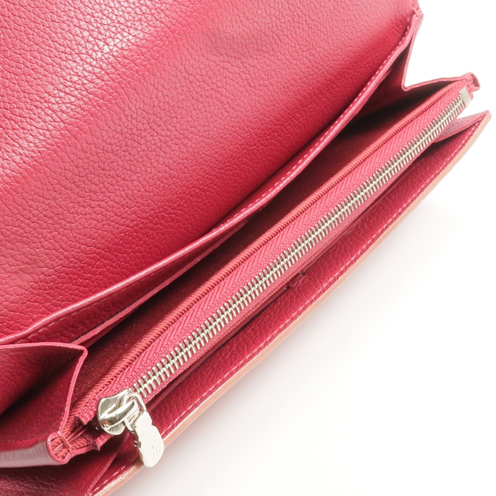 LOUIS VUITTON 牛皮皮革Portefeuille Mylockme銀扣長錢包