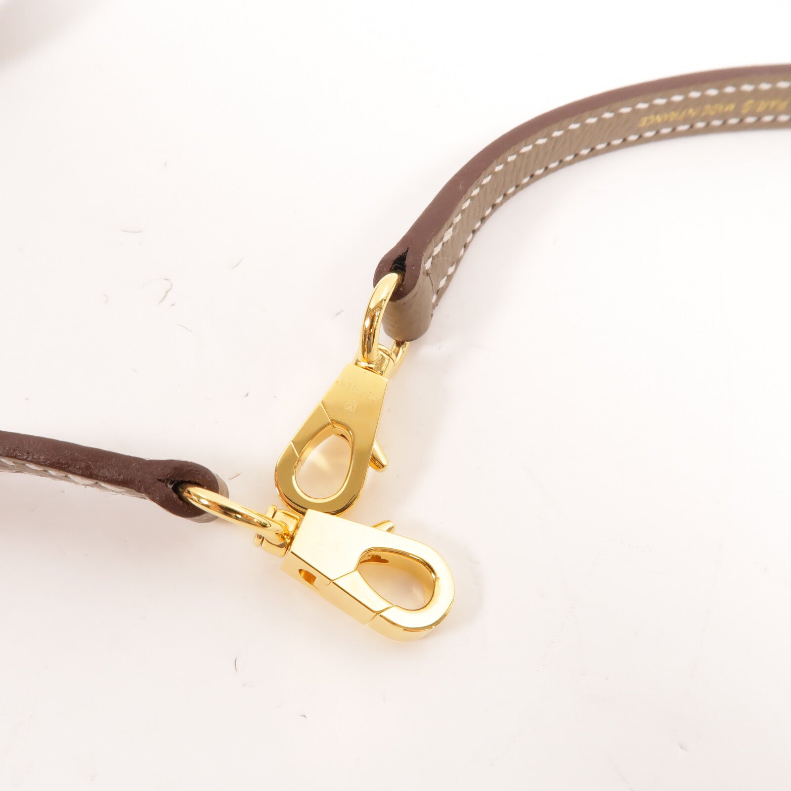 HERMES Epsom皮革Mini Kelly手挽肩背兩用袋Etoupe
