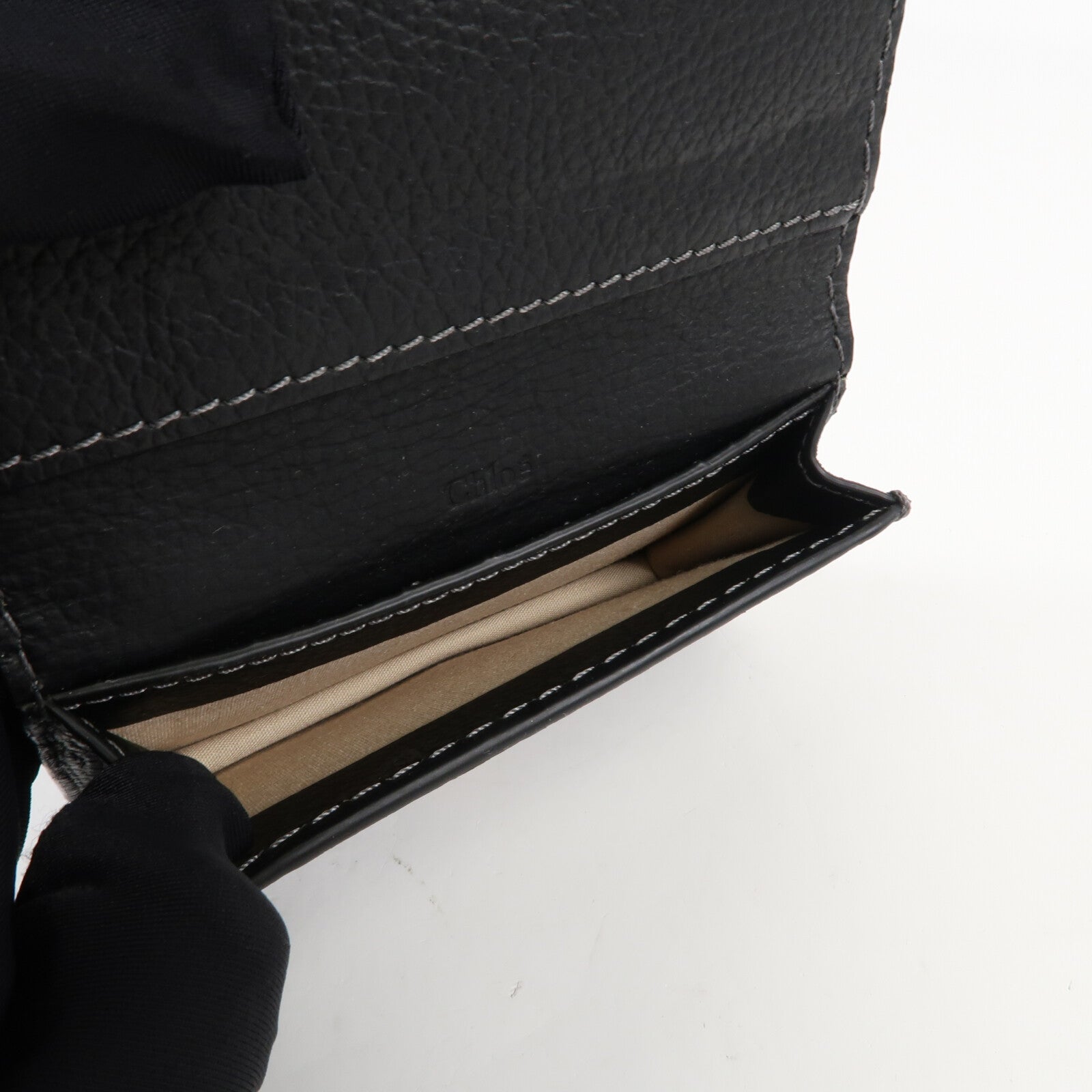 Chloe 牛皮皮革Card case金扣卡片套