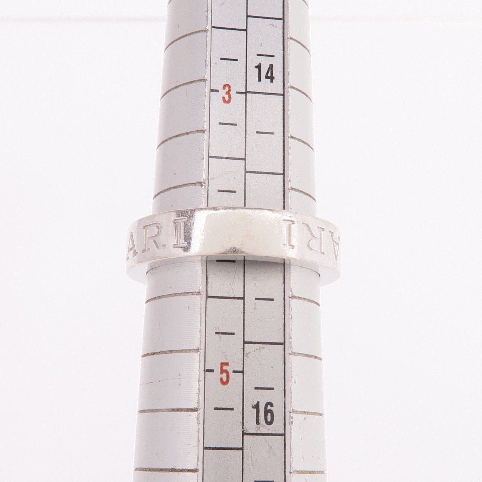 BVLGARI 18K白金B.Zero1 Essentiai Ring鑽石戒指US#4