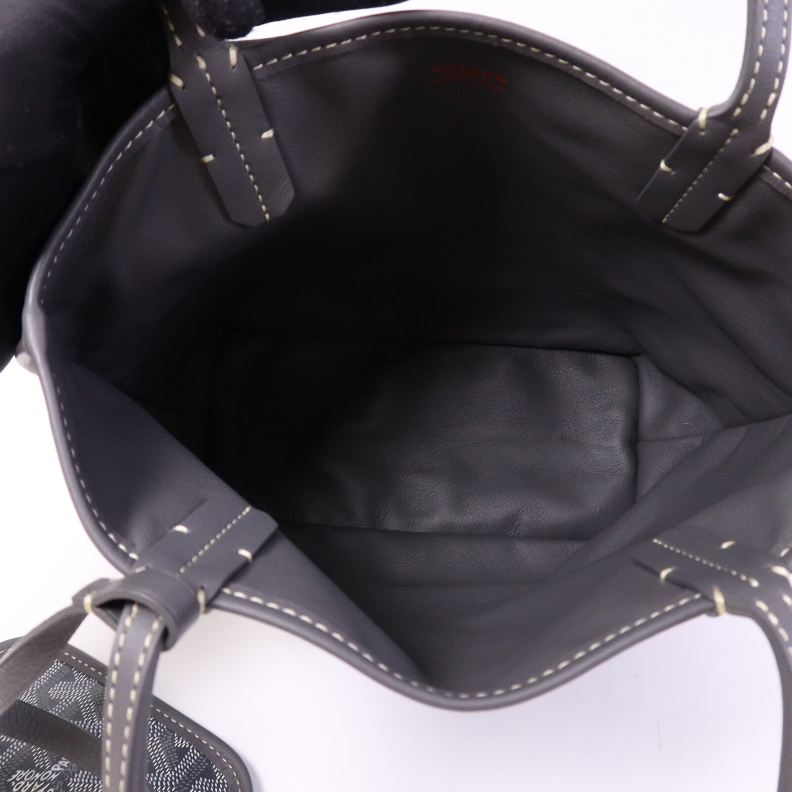 GOYARD 塗層帆布Anjon Mini銀扣手挽袋