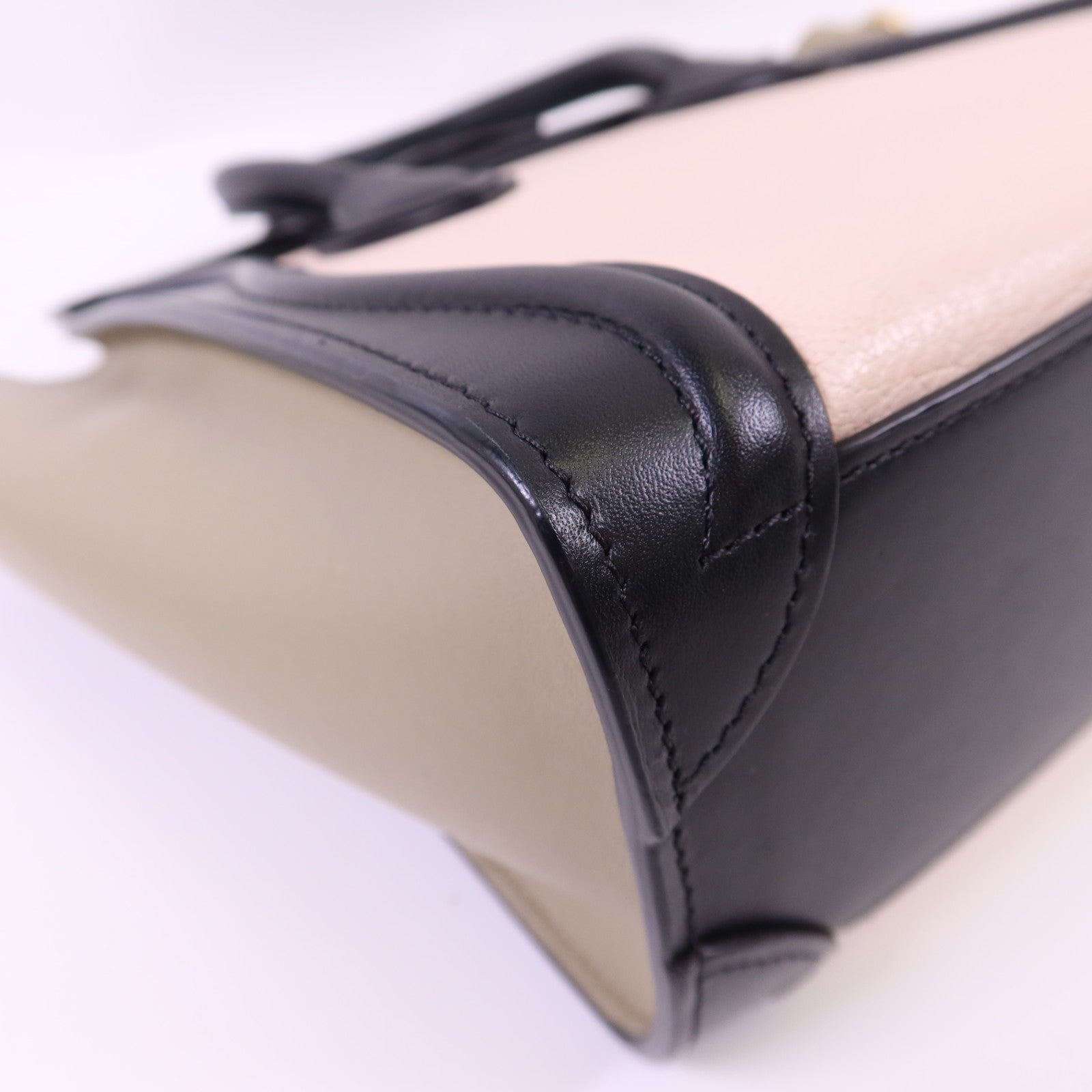 CELINE 牛皮皮革Nano Luggage金扣手挽肩背兩用袋