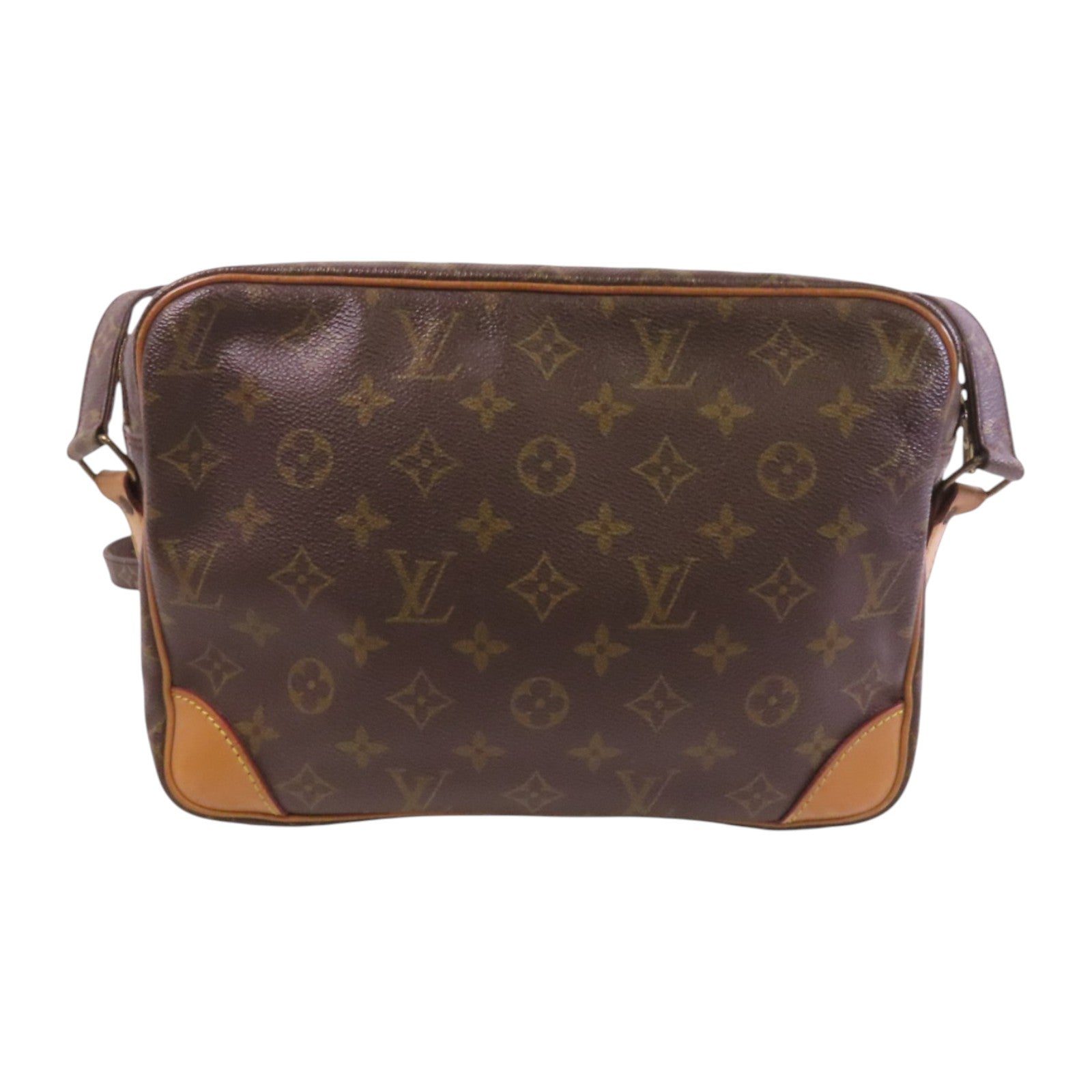 LOUIS VUITTON Monogram Nile金扣肩背袋
