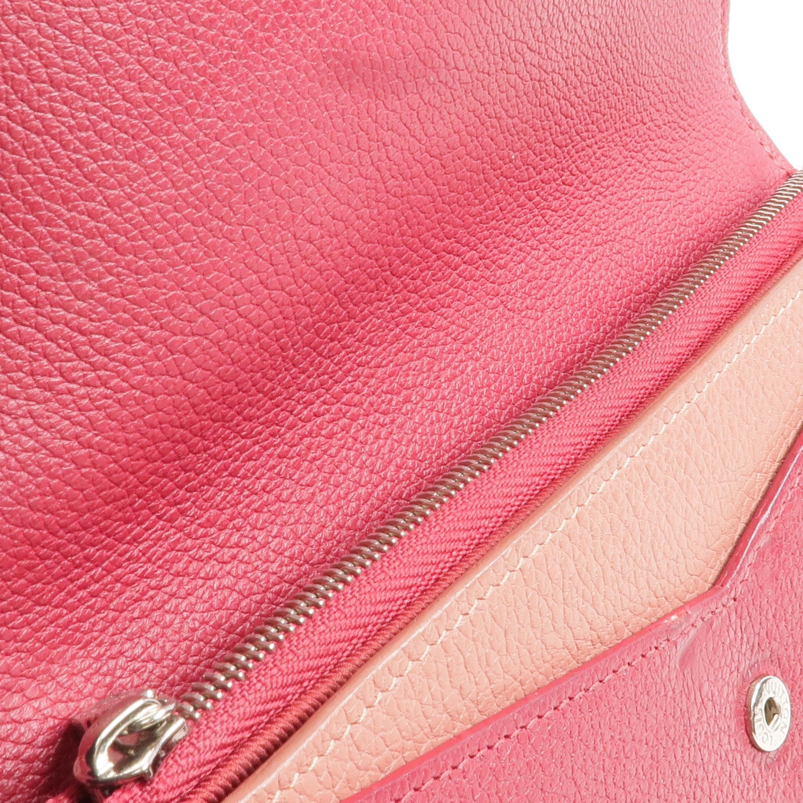 LOUIS VUITTON 牛皮皮革Portefeuille Mylockme銀扣長錢包