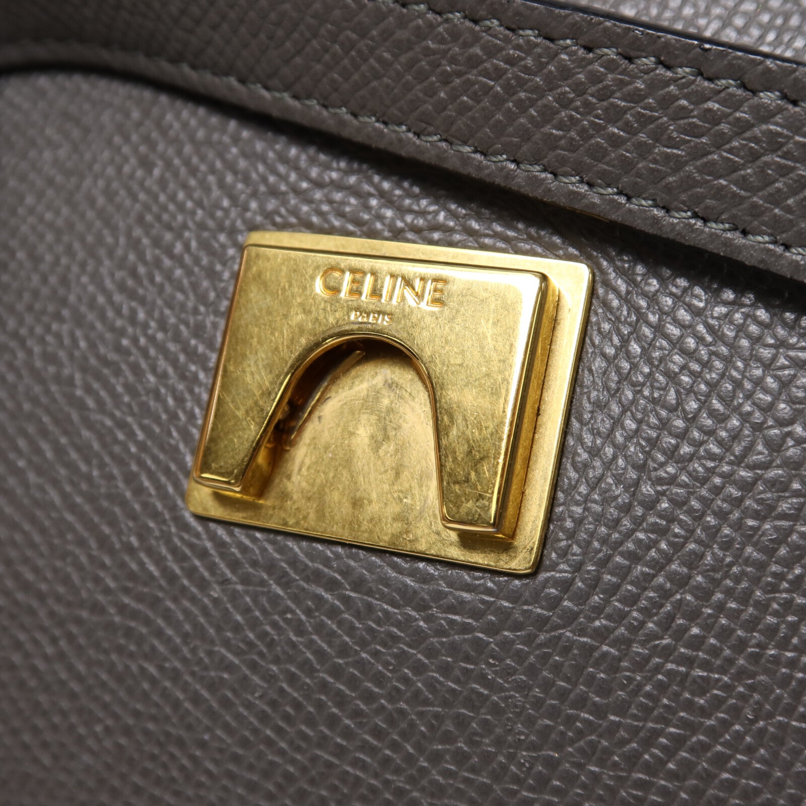 CELINE 牛皮皮革Micro Belt Bag手扣手挽肩背兩用袋