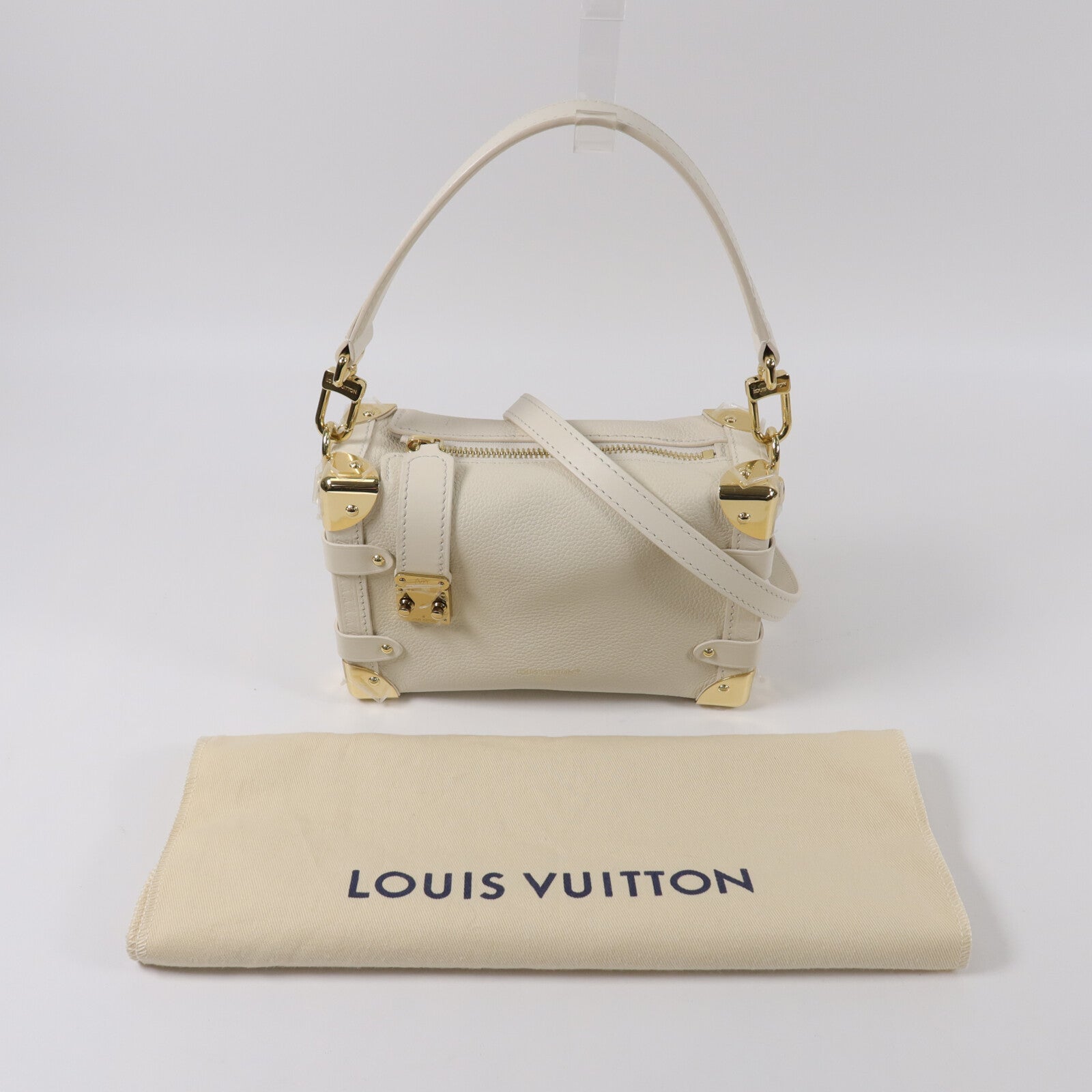 LOUIS VUITTON 牛皮皮革Side Trunk PM手挽肩背兩用袋