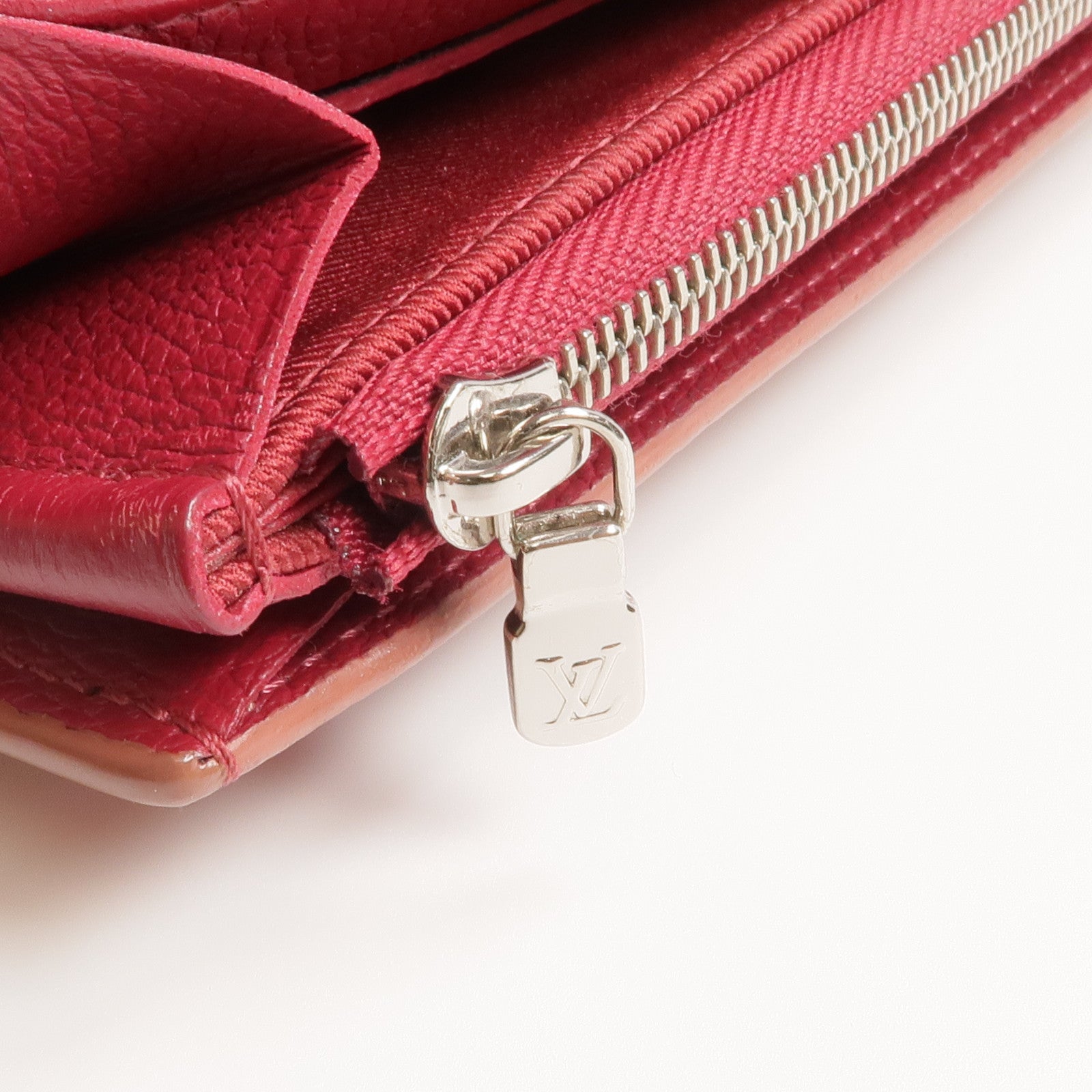 LOUIS VUITTON 牛皮皮革Portefeuille Mylockme銀扣長錢包