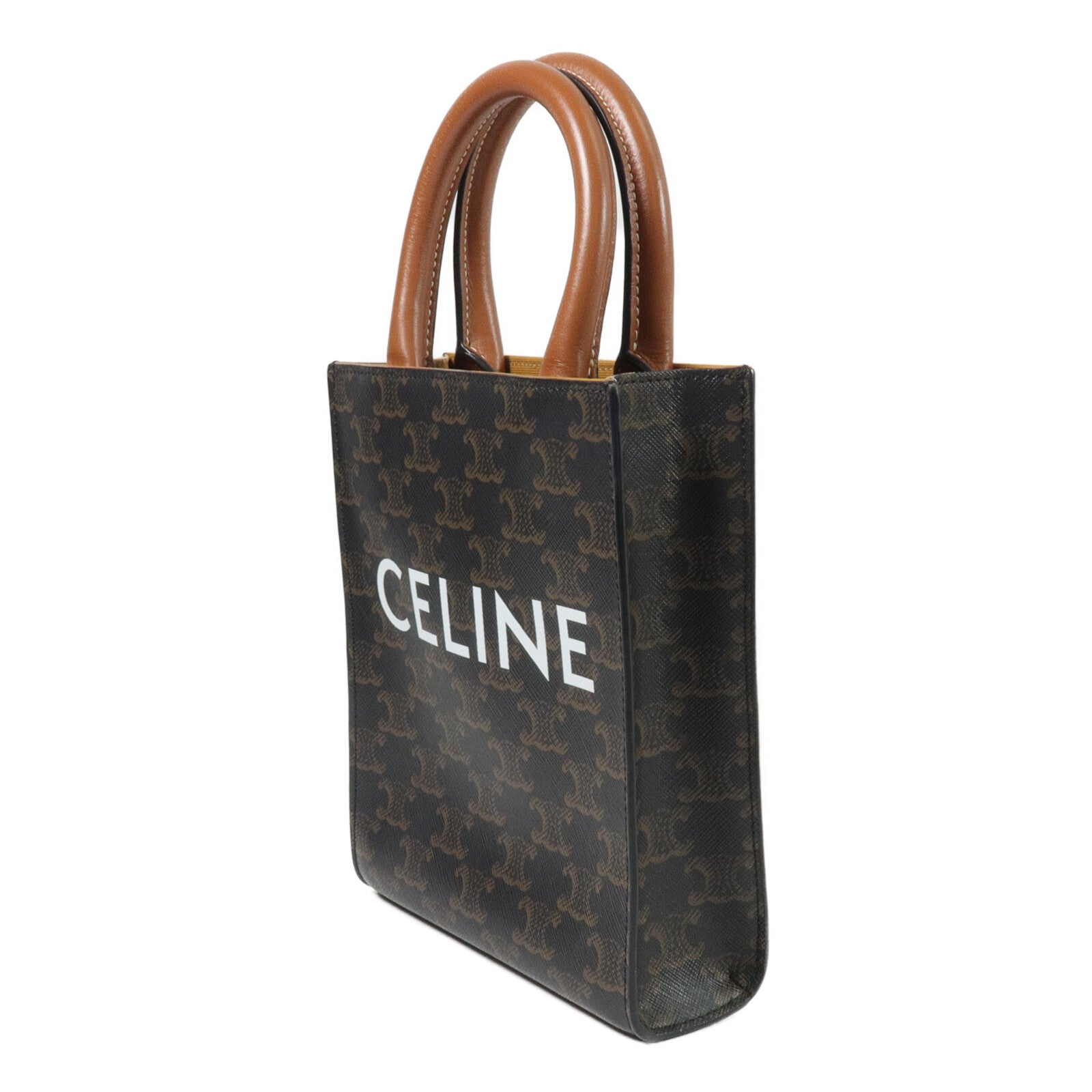 CELINE 塗層帆布Mini Vertical Cabas手挽肩背兩用袋
