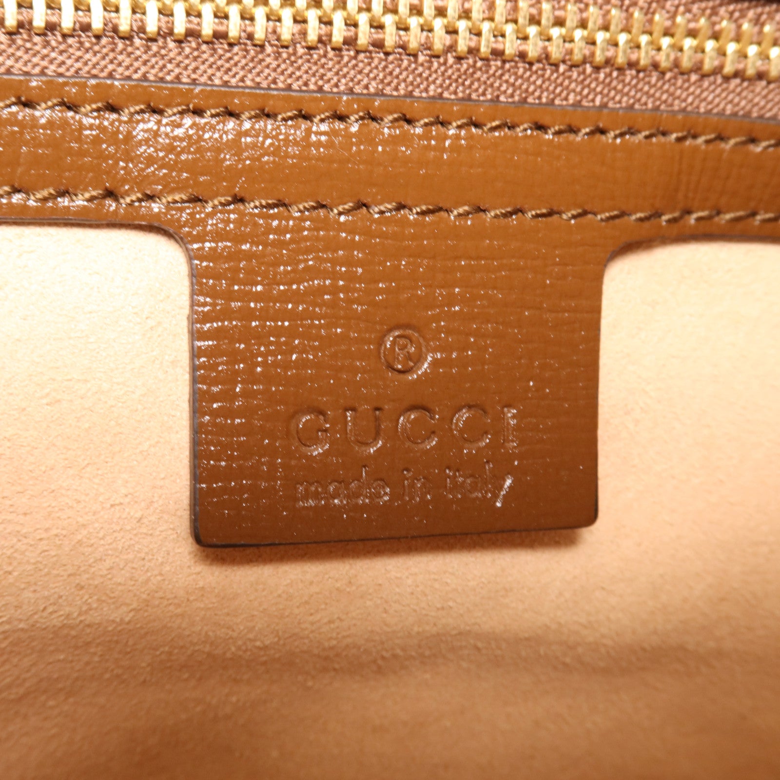 GUCCI 牛皮皮革/塗層帆布Jackie 1961 Small金扣肩背袋