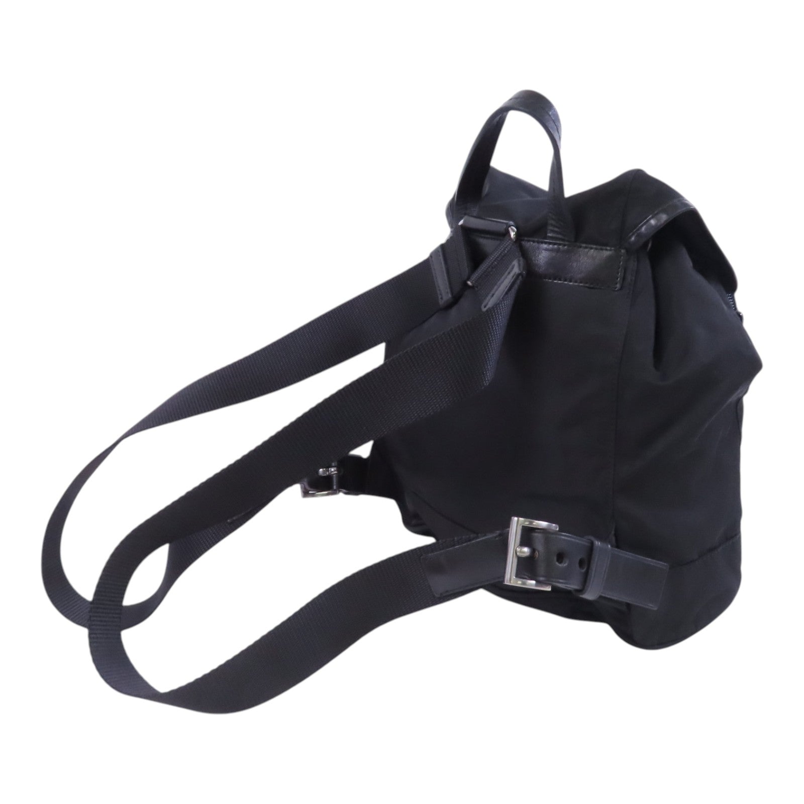 PRADA 尼龍Backpack銀扣背包