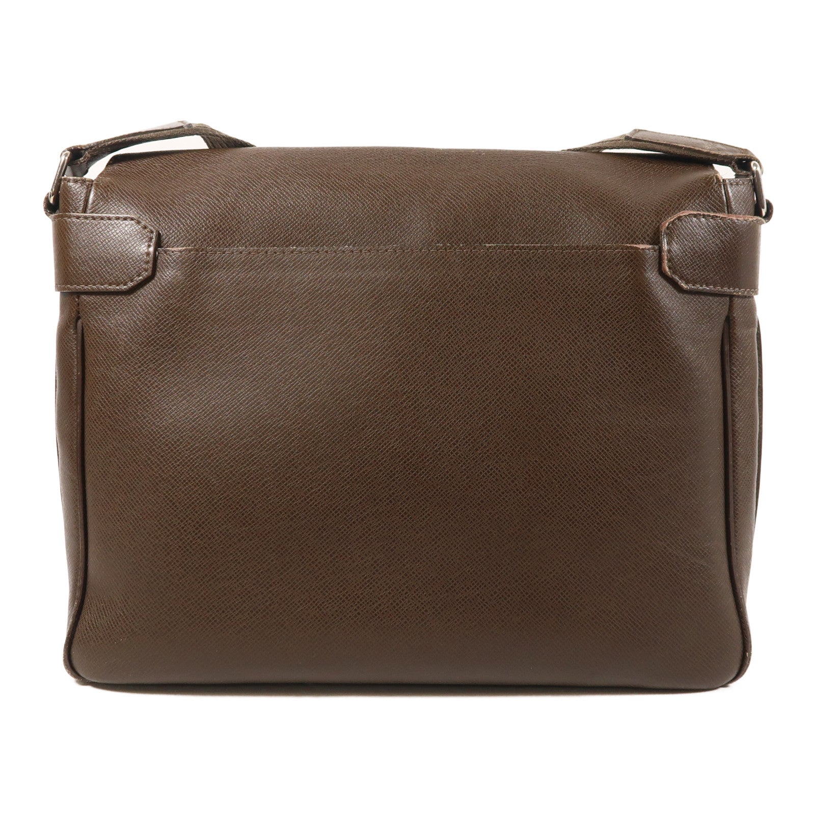 LOUIS VUITTON Taiga Roman PM銀扣肩背袋