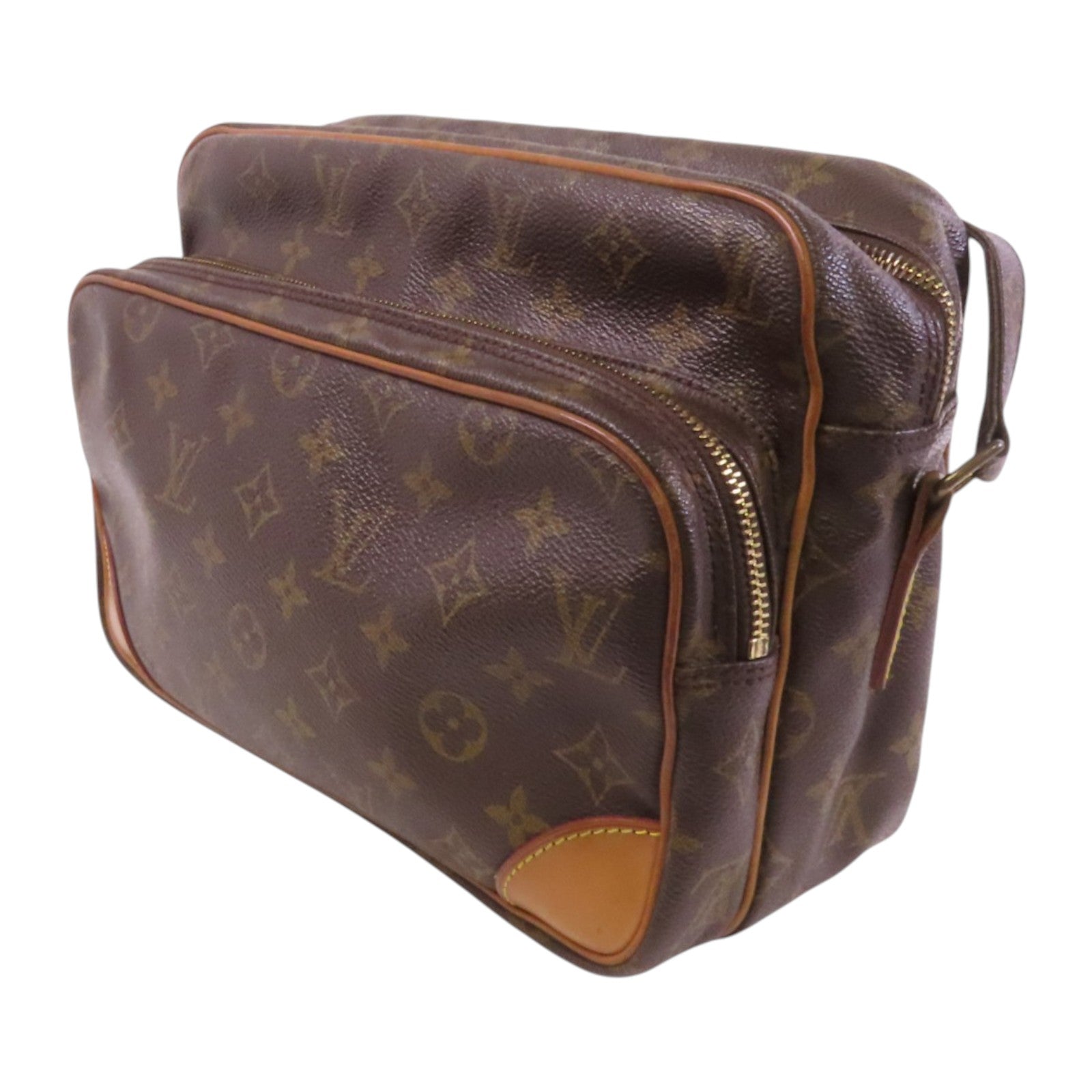 LOUIS VUITTON Monogram Nile金扣肩背袋
