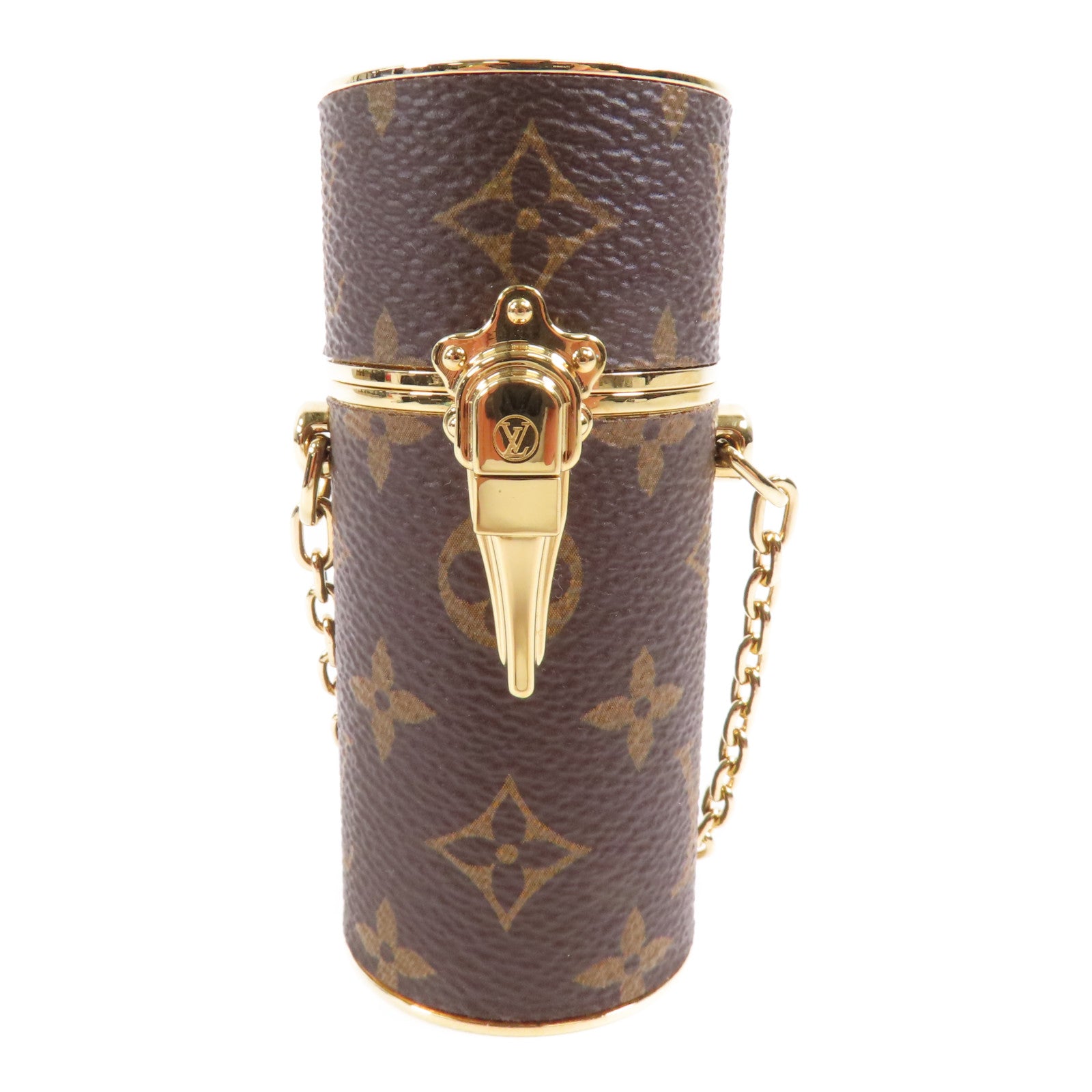 LOUIS VUITTON LV GHW Lipstick Case MP2406 Monogram Brown