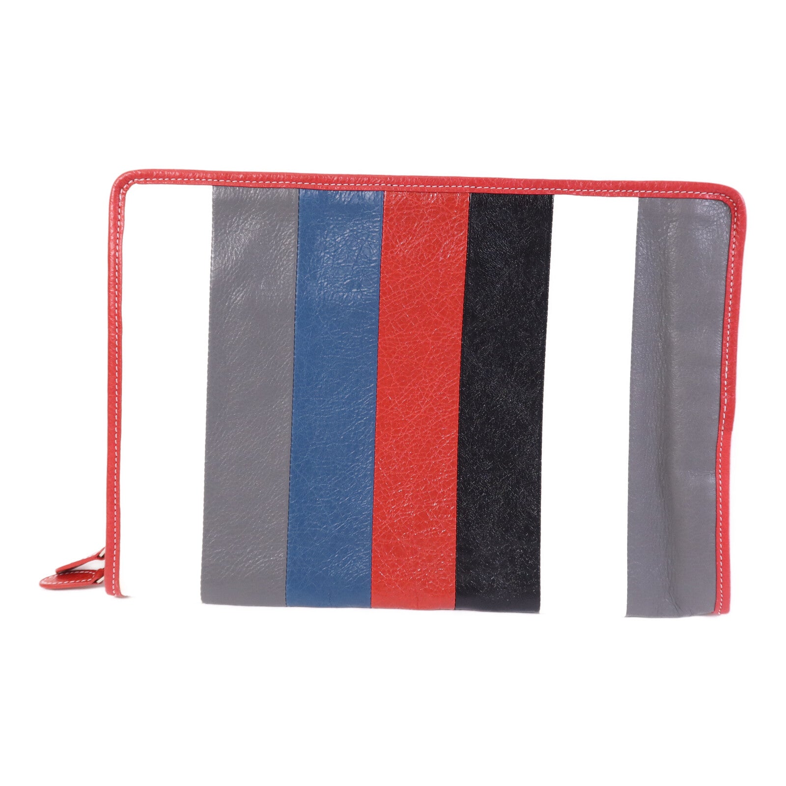 BALENCIAGA 牛皮皮革Clutch銀扣手拿包