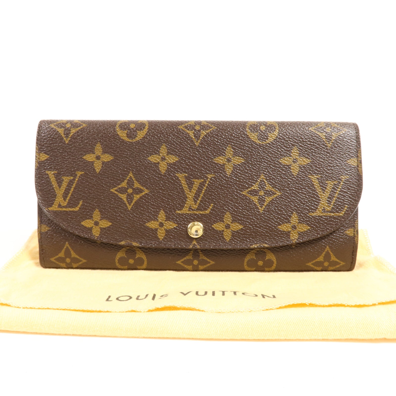 LOUIS VUITTON Monogram Long Wallet金扣長錢包