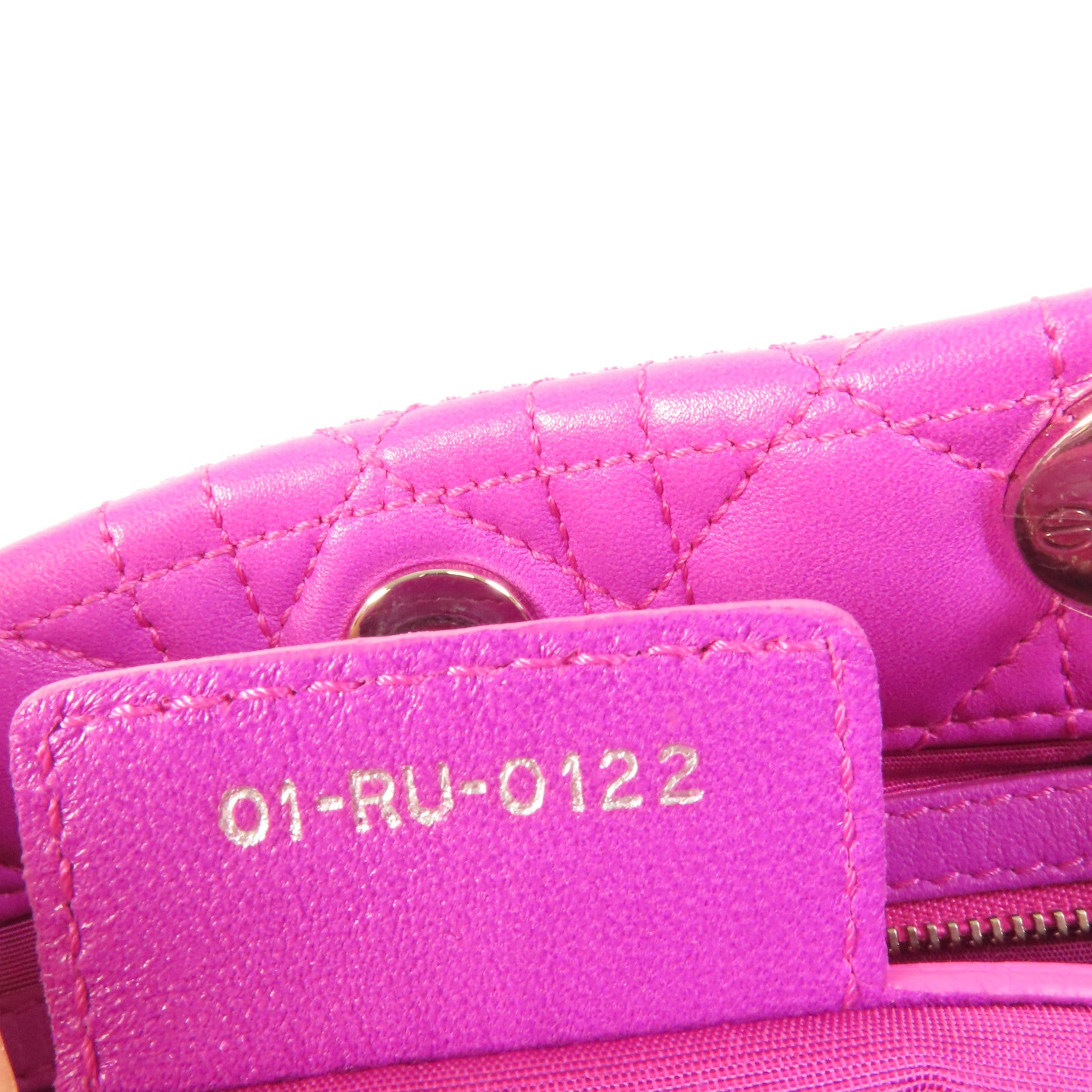 Dior 羊皮皮革Hand Bag銀扣手挽袋